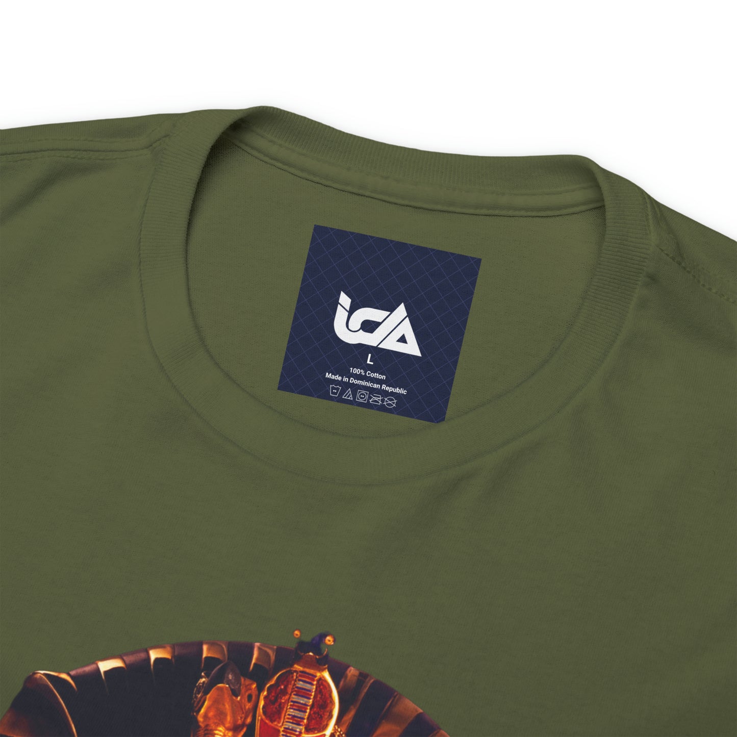 SNEER King Tut's Cannabis Gold Chain & Red Sunglasses - Unisex Tee