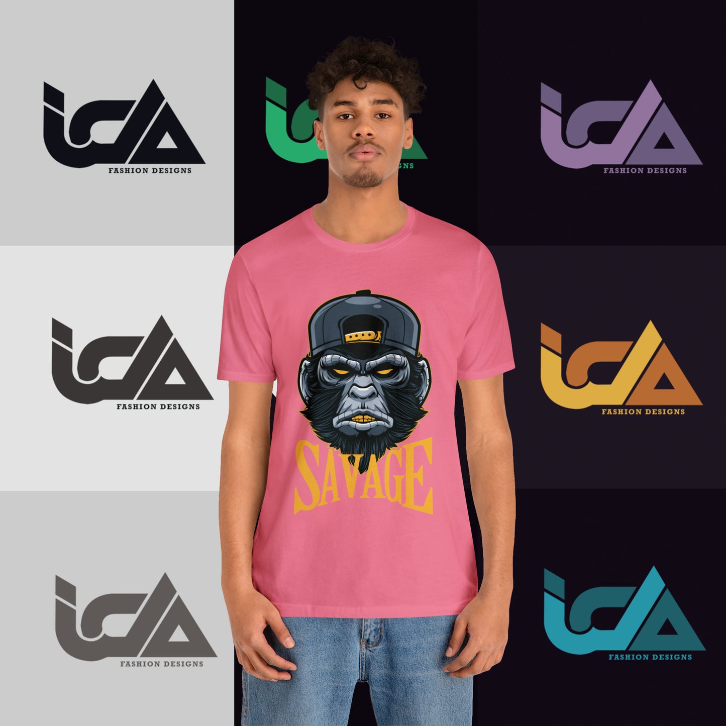 Savage Gorilla Design Classic Unisex Short Sleeve Tee