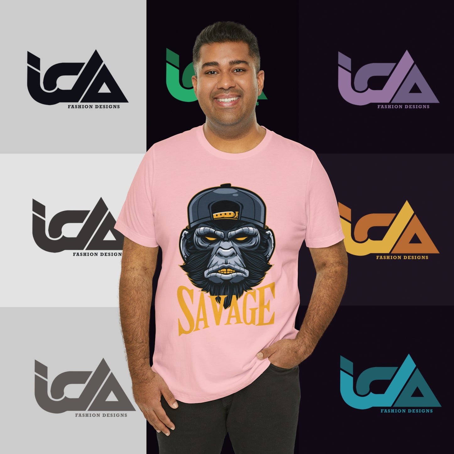Savage Gorilla Design Classic Unisex Short Sleeve Tee