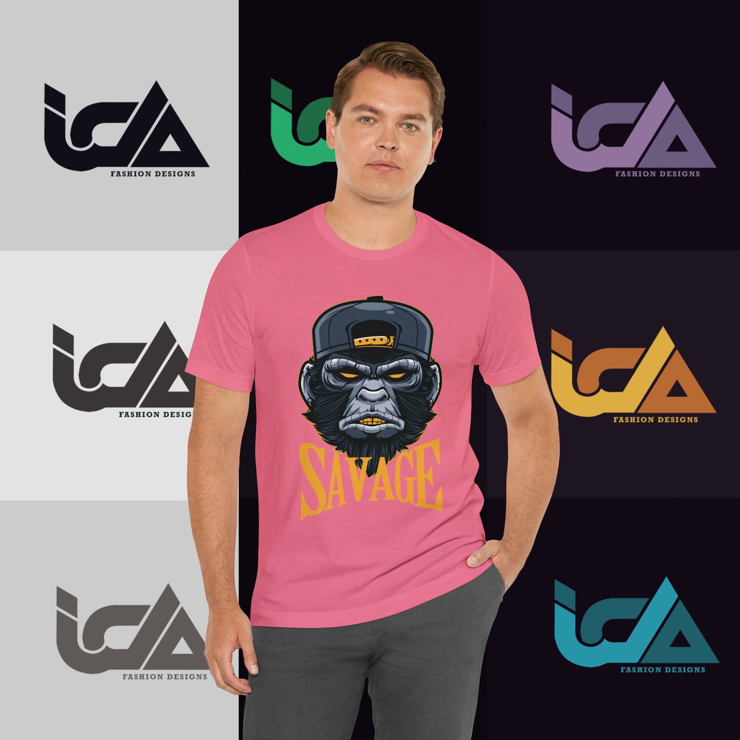 Savage Gorilla Design Classic Unisex Short Sleeve Tee