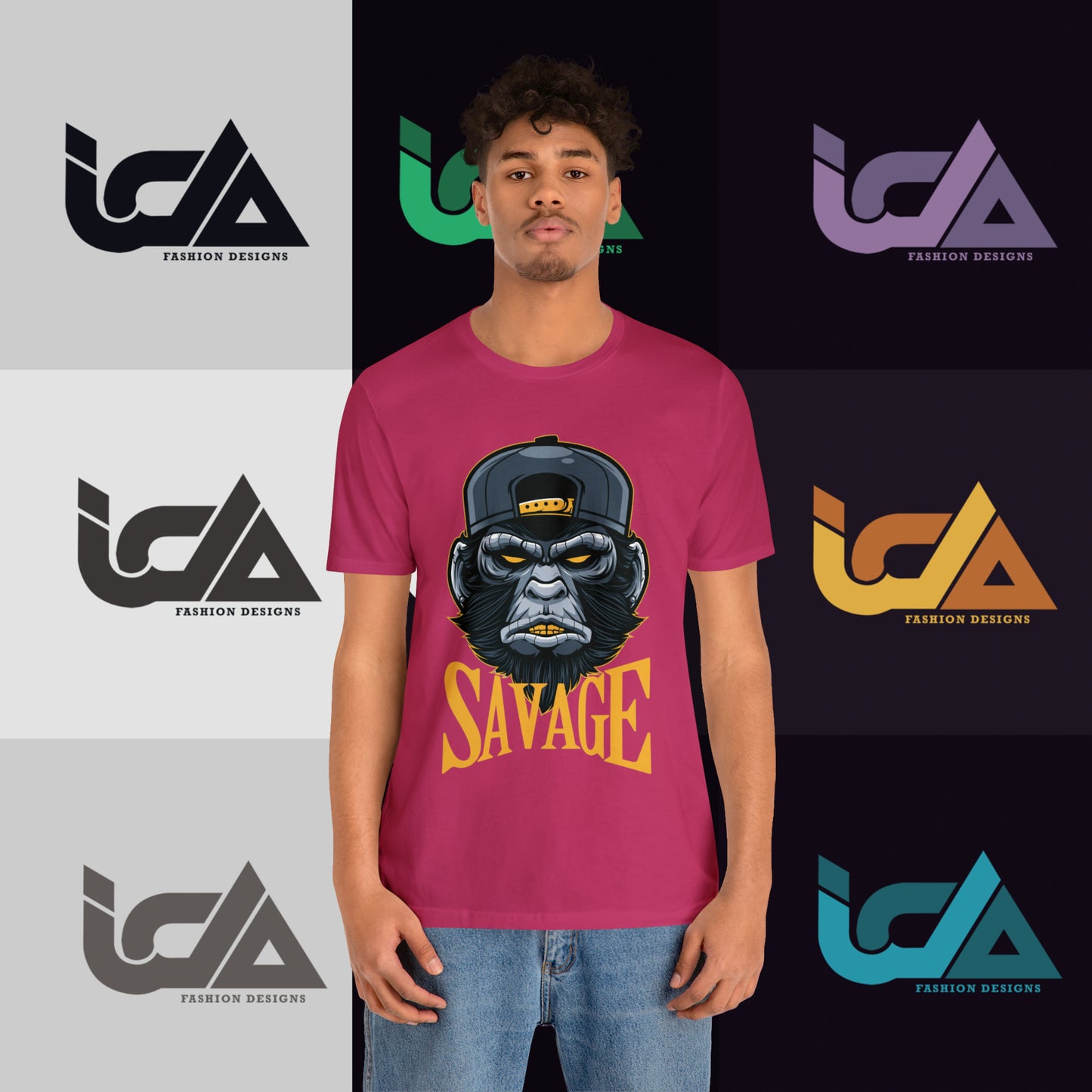 Savage Gorilla Design Classic Unisex Short Sleeve Tee