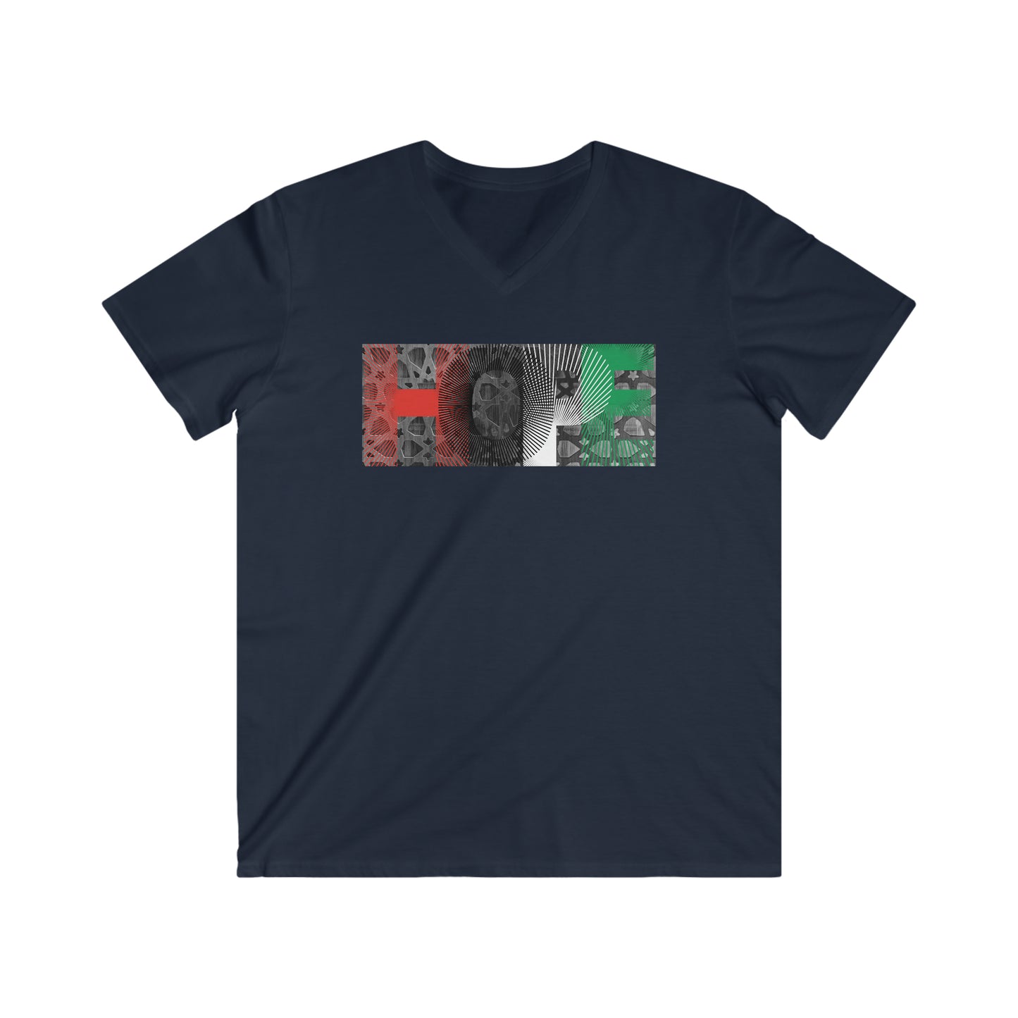 HOPE to Palestine Men's Fit V-Neck Tee