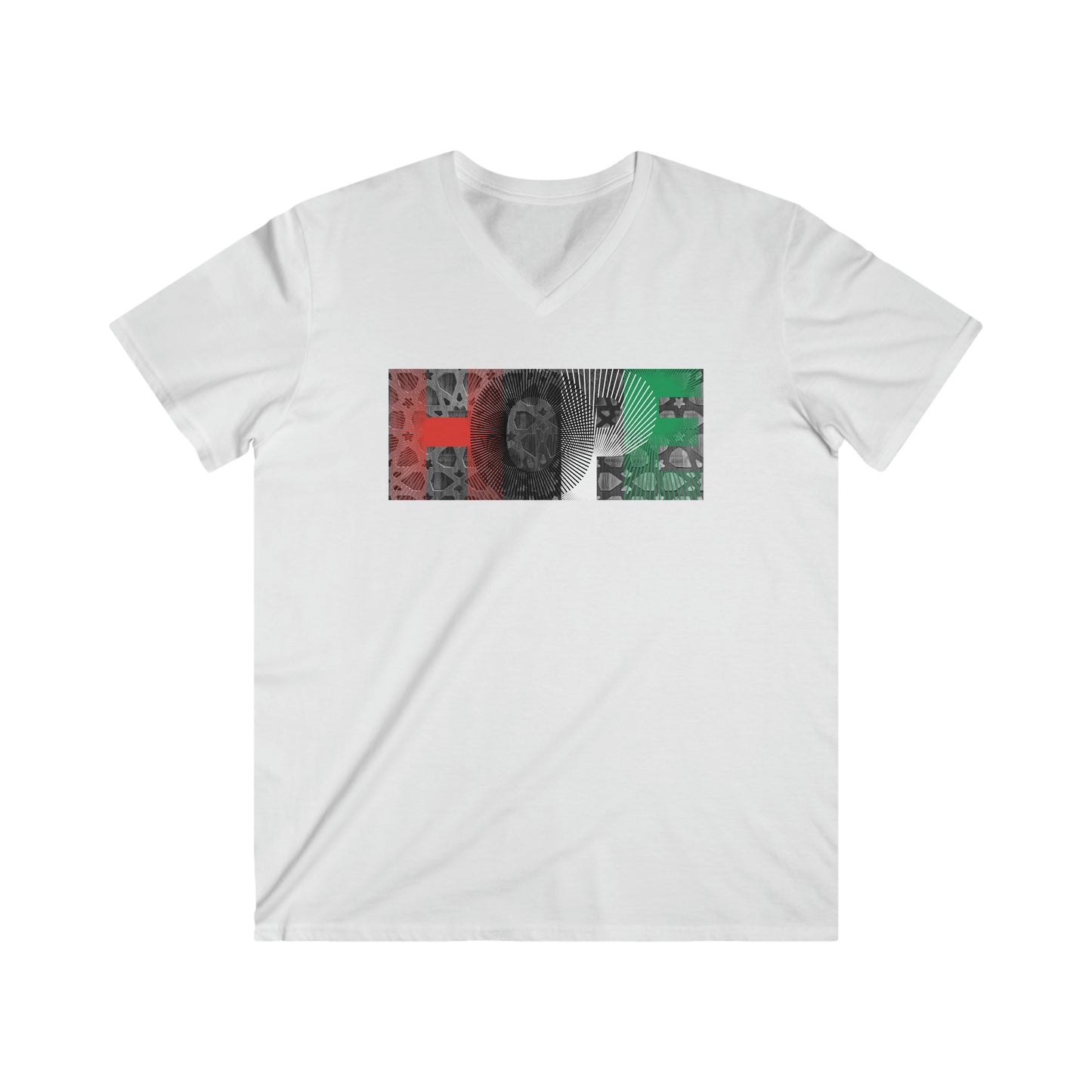 HOPE to Palestine Men's Fit V-Neck Tee