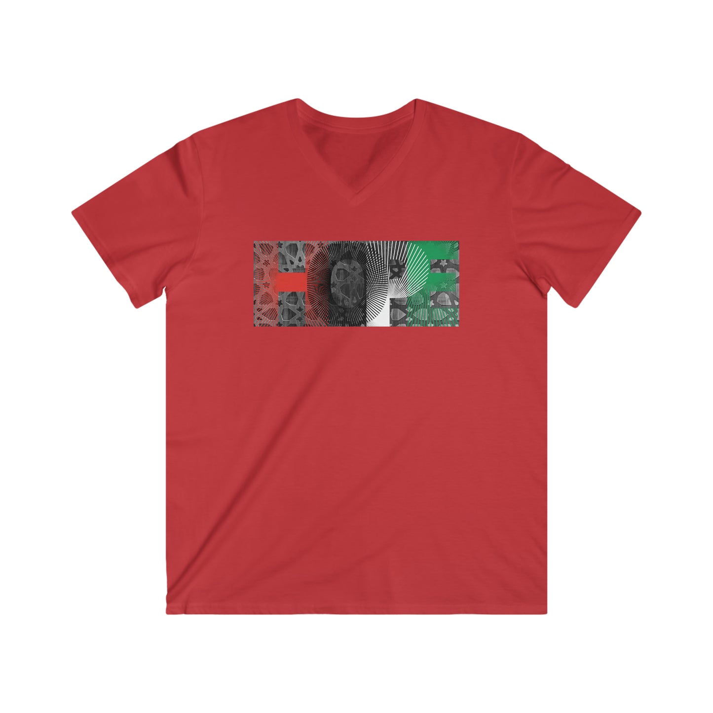 HOPE to Palestine Men's Fit V-Neck Tee