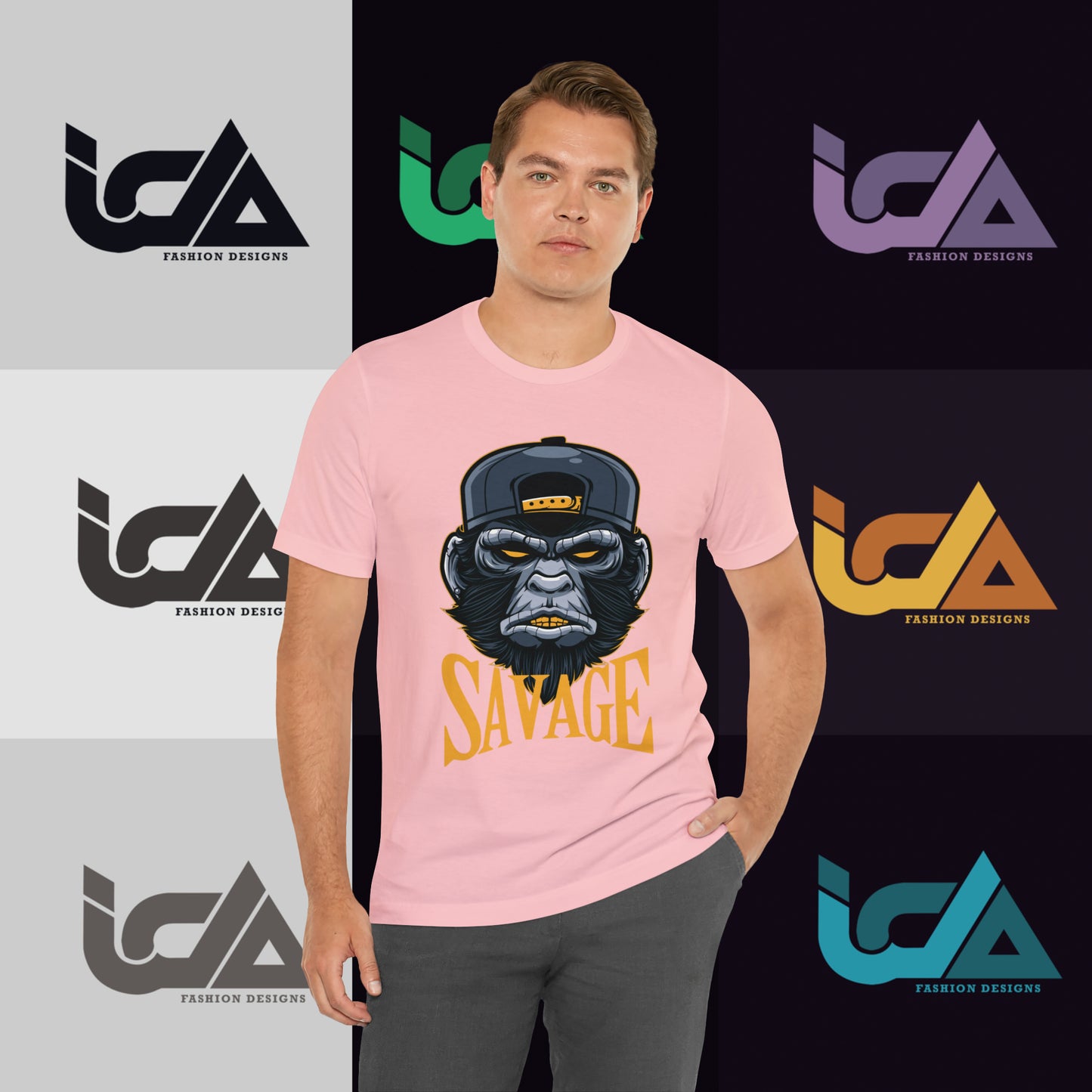 Savage Gorilla Design Classic Unisex Short Sleeve Tee