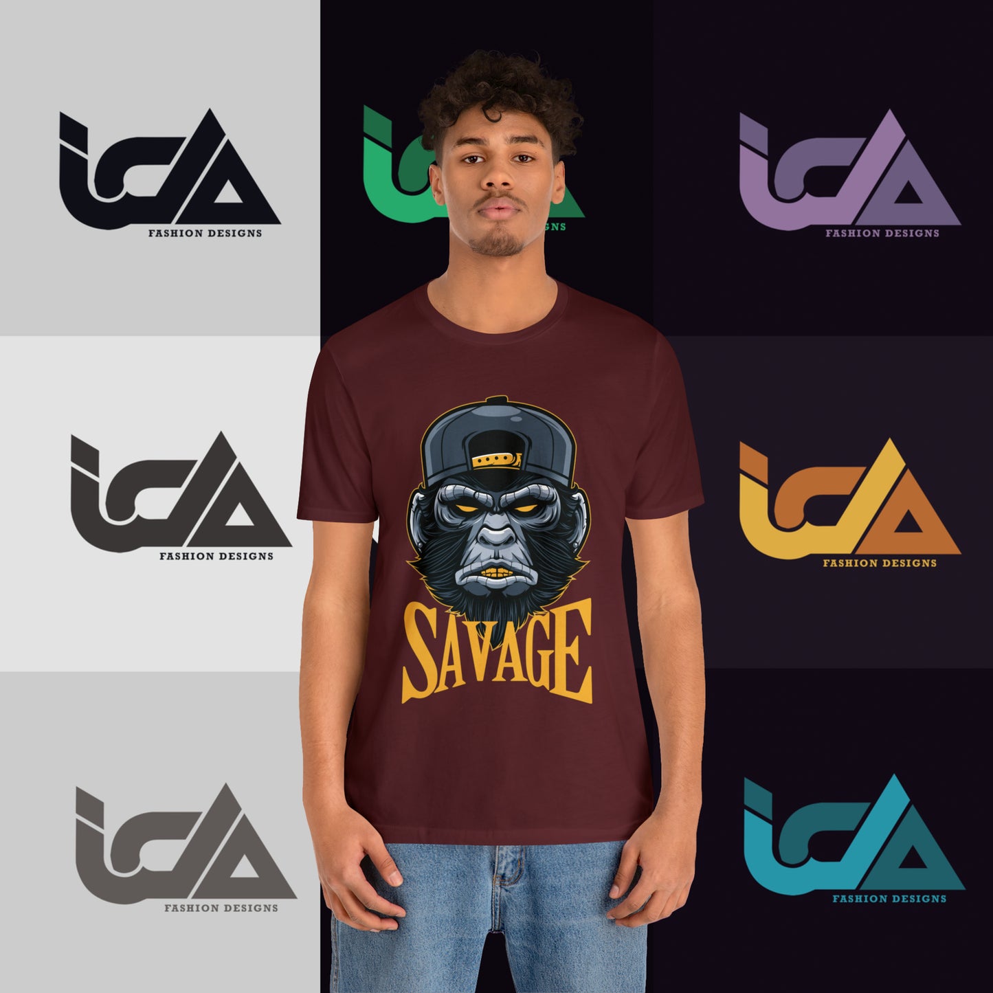 Savage Gorilla Design Classic Unisex Short Sleeve Tee