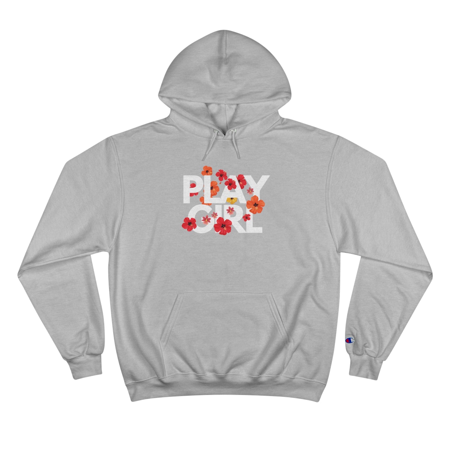 Floral Play Girl Champion Hoodie