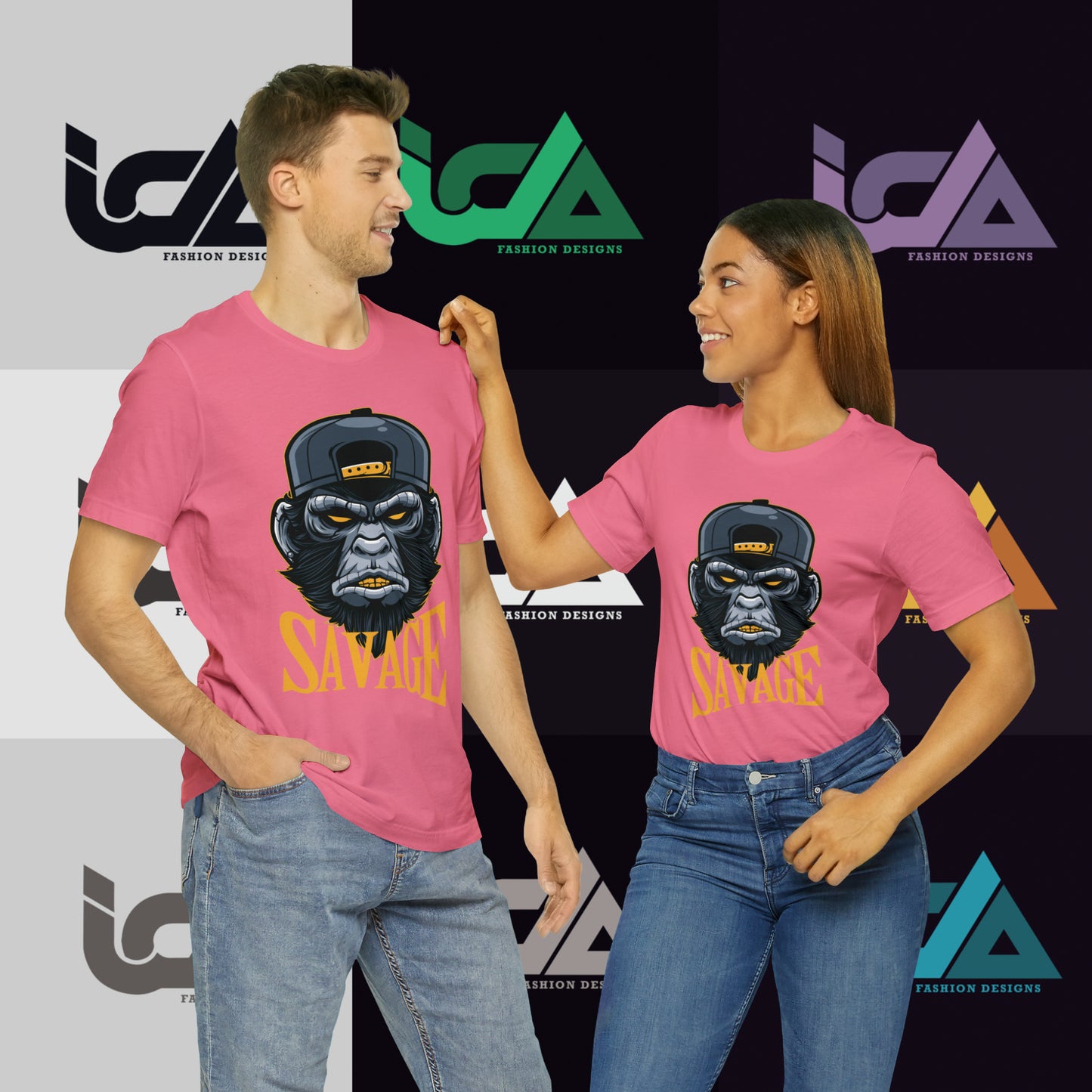 Savage Gorilla Design Classic Unisex Short Sleeve Tee