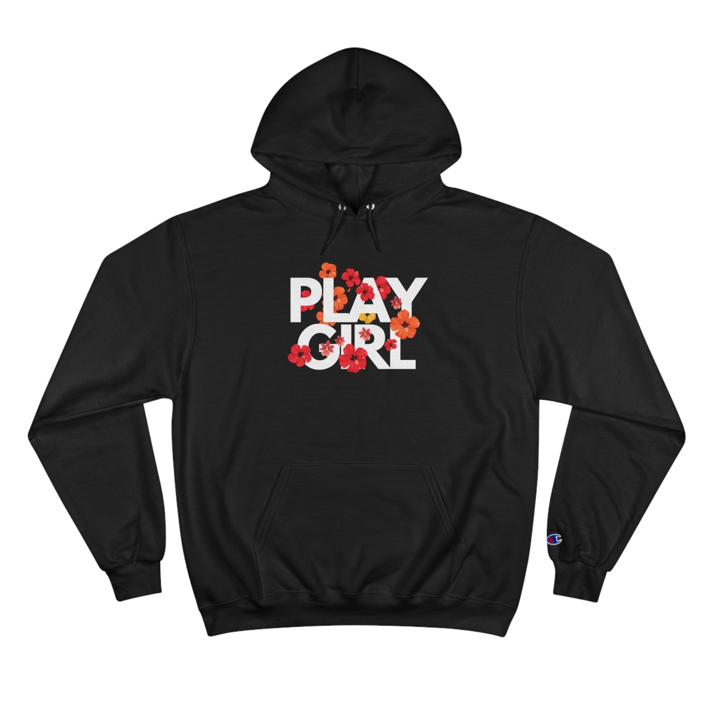Floral Play Girl Champion Hoodie
