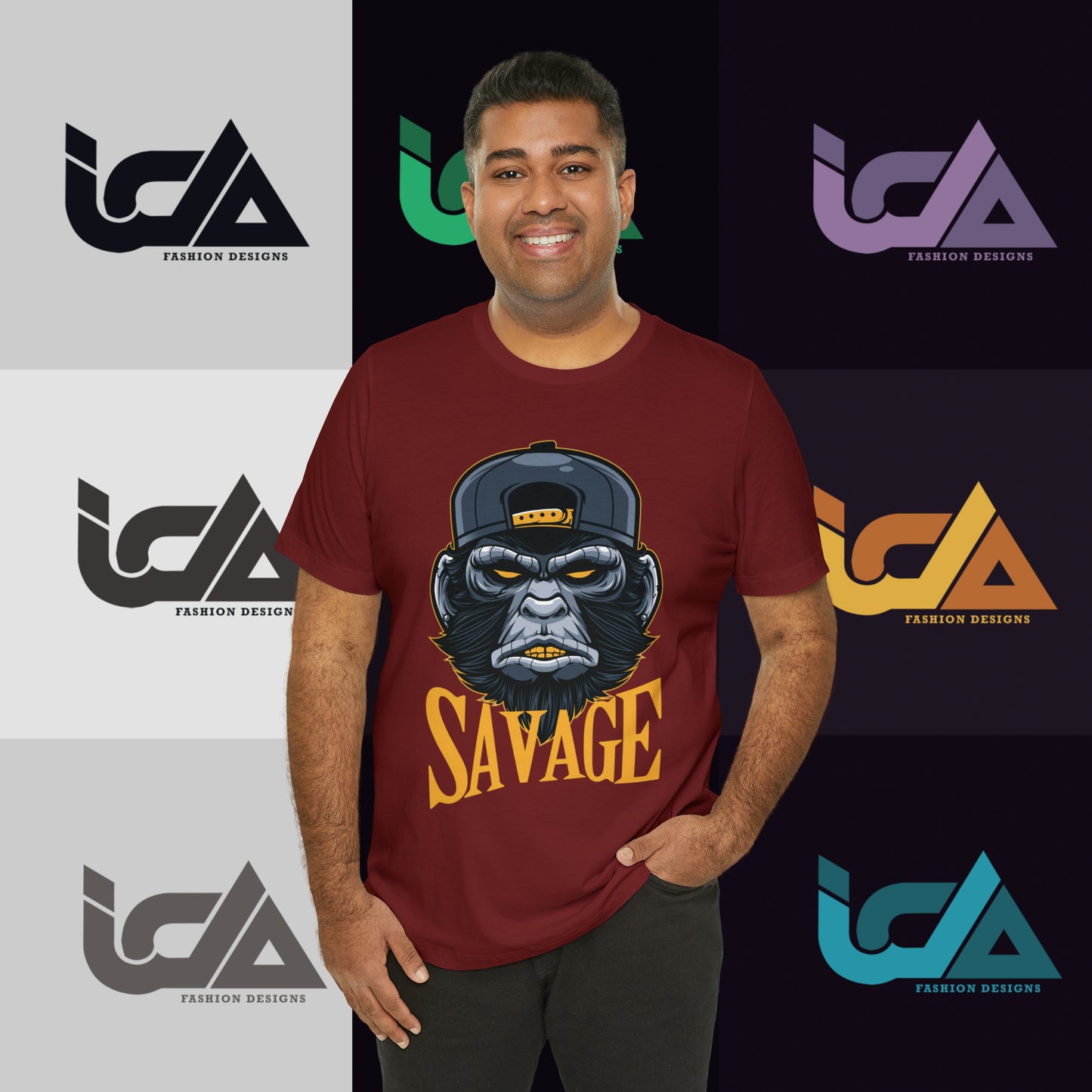 Savage Gorilla Design Classic Unisex Short Sleeve Tee