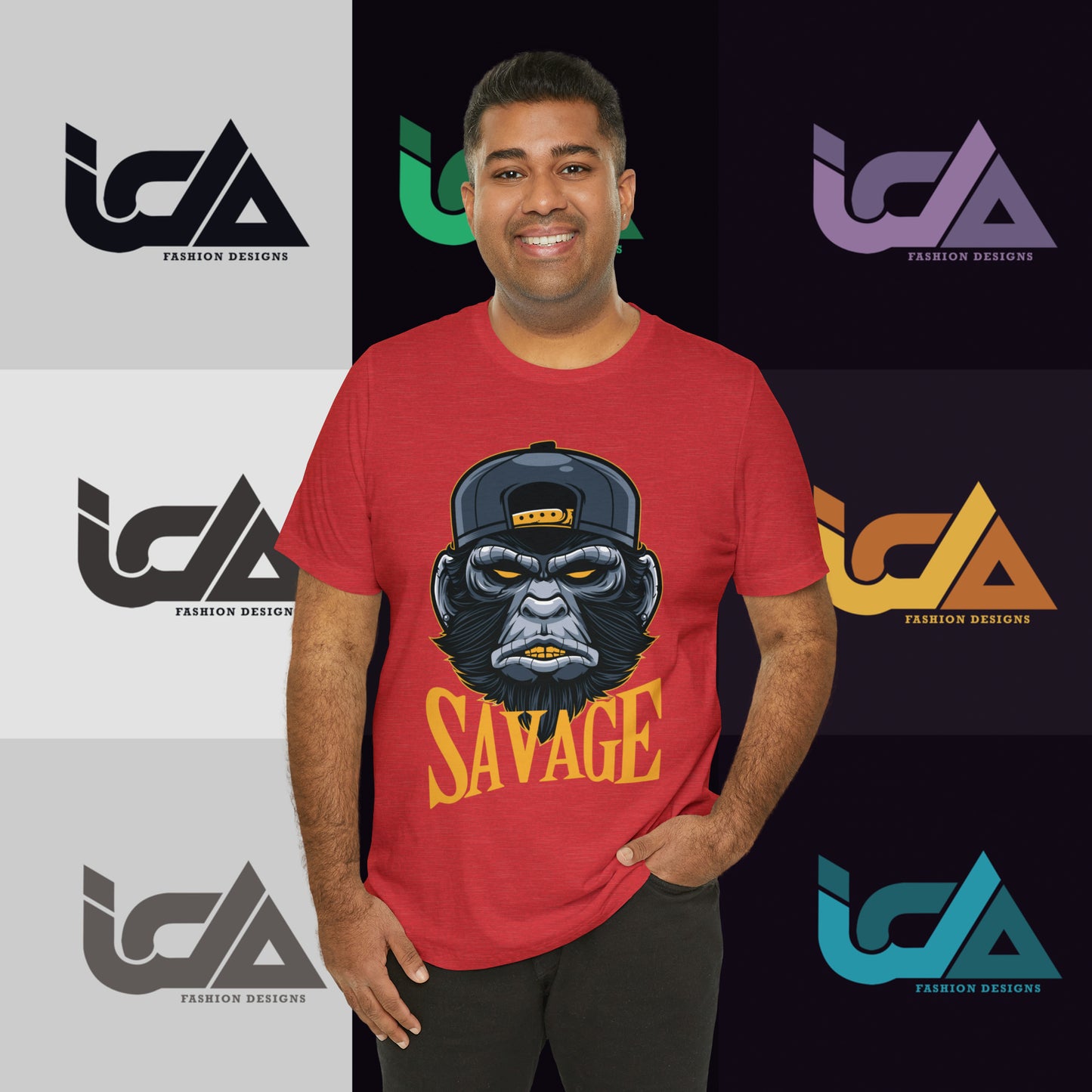 Savage Gorilla Design Classic Unisex Short Sleeve Tee