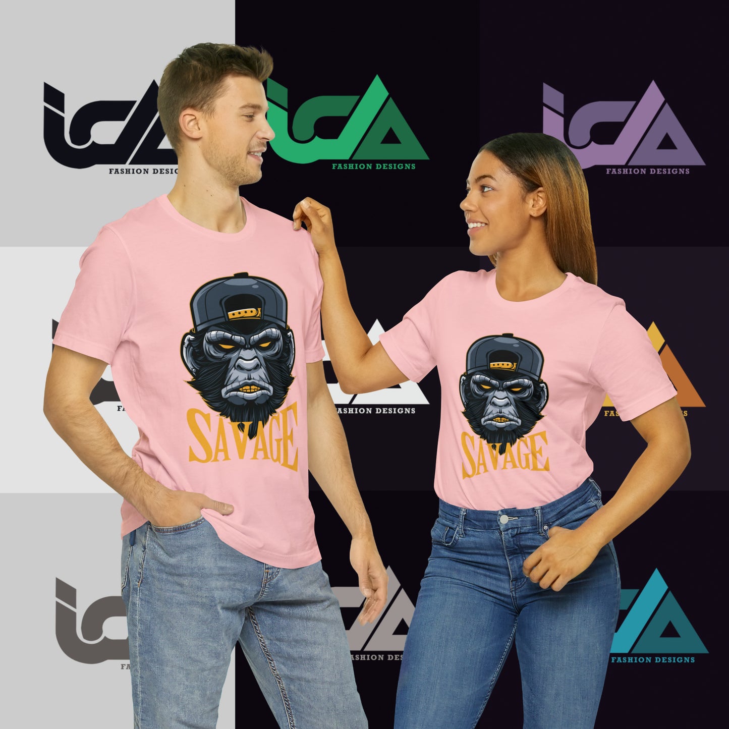 Savage Gorilla Design Classic Unisex Short Sleeve Tee