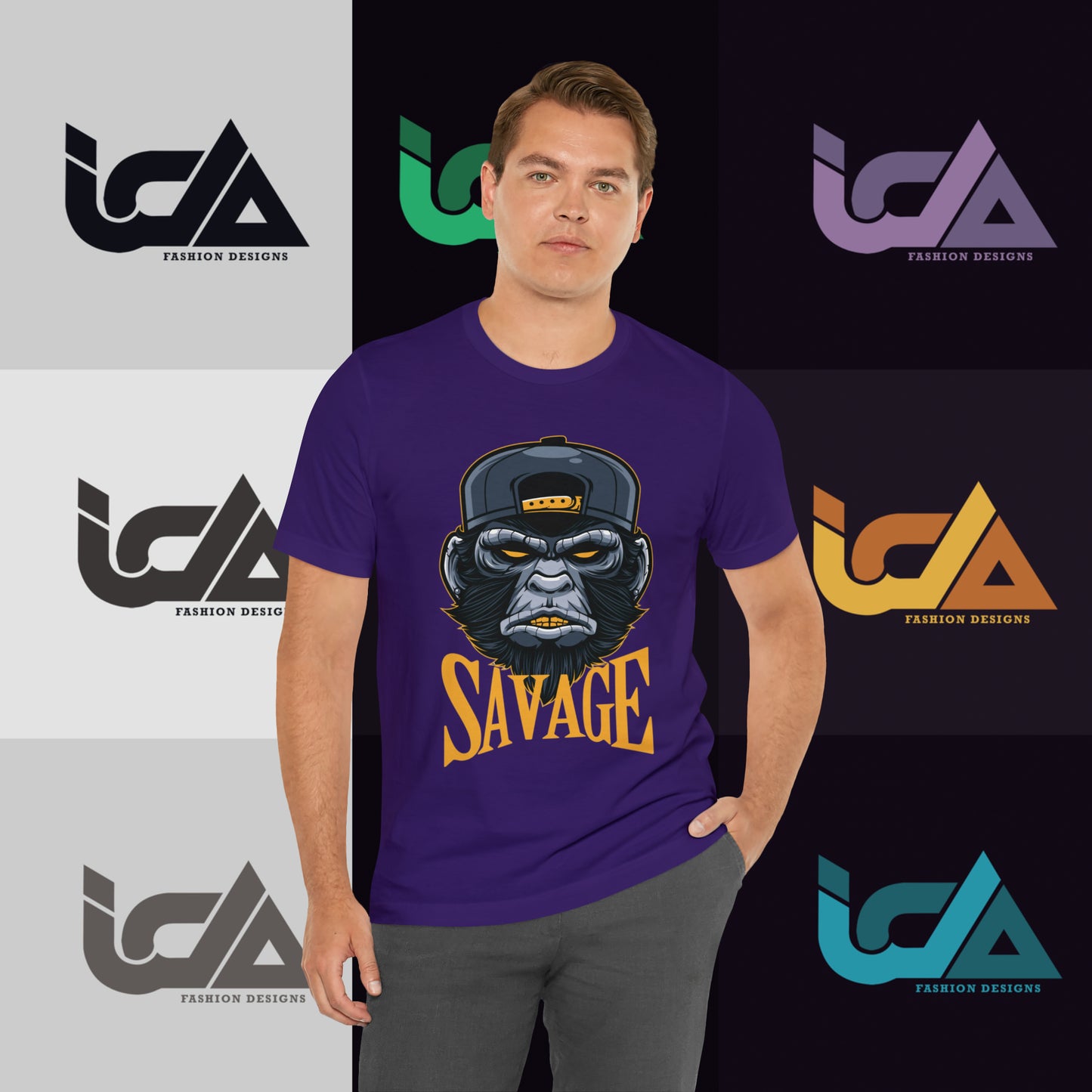 Savage Gorilla Design Classic Unisex Short Sleeve Tee