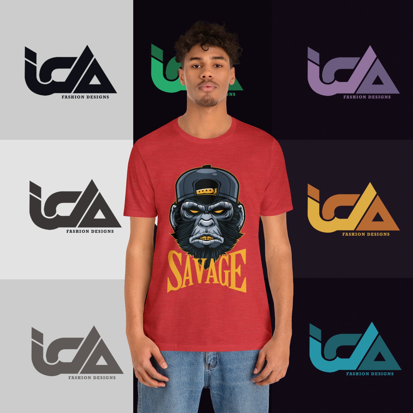Savage Gorilla Design Classic Unisex Short Sleeve Tee
