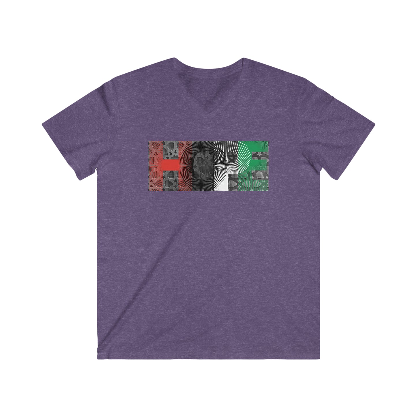HOPE to Palestine Men's Fit V-Neck Tee