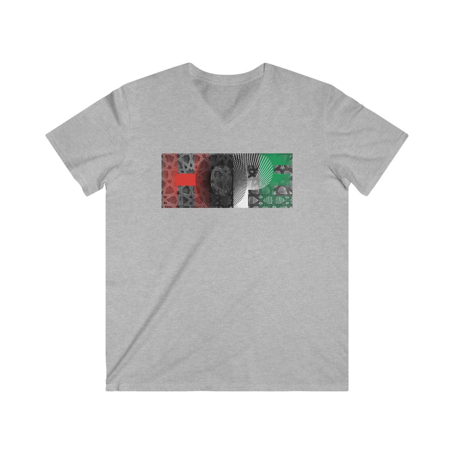 HOPE to Palestine Men's Fit V-Neck Tee