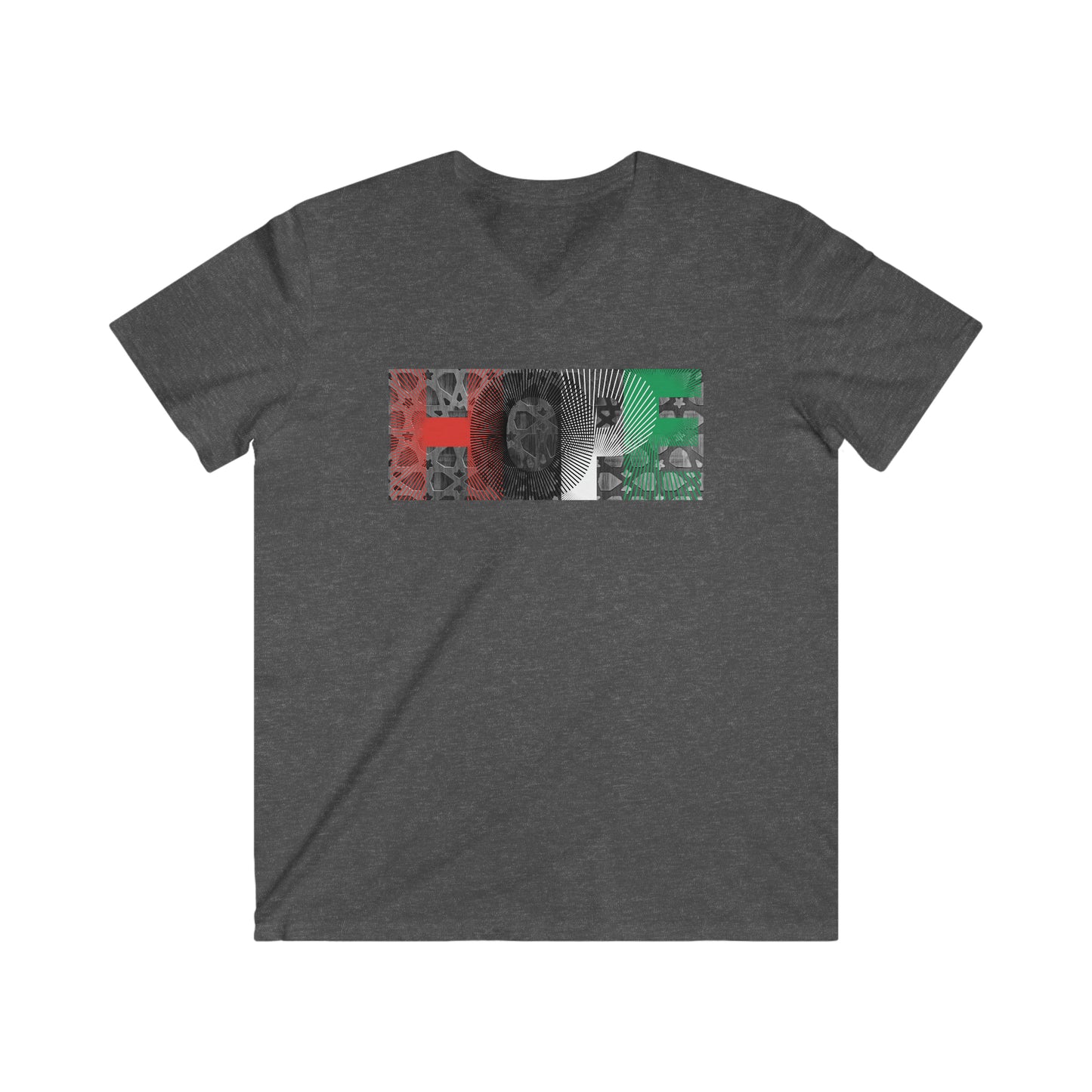 HOPE to Palestine Men's Fit V-Neck Tee