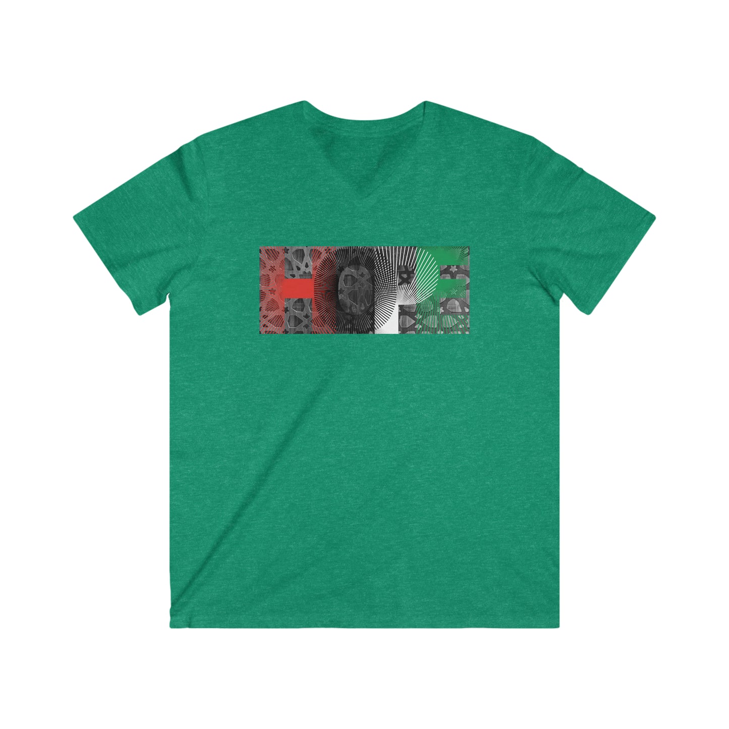 HOPE to Palestine Men's Fit V-Neck Tee