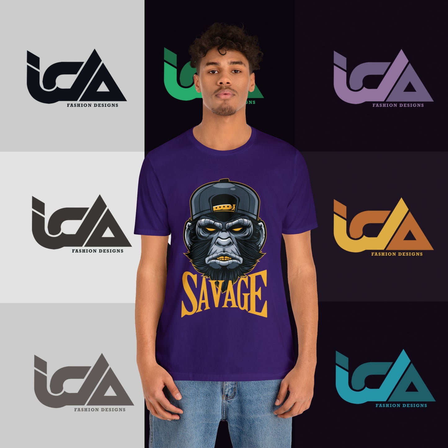 Savage Gorilla Design Classic Unisex Short Sleeve Tee