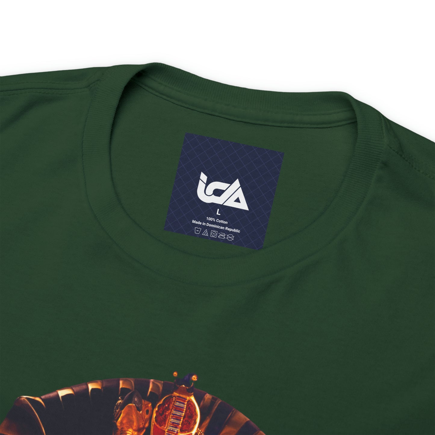 SNEER King Tut's Cannabis Gold Chain & Red Sunglasses - Unisex Tee