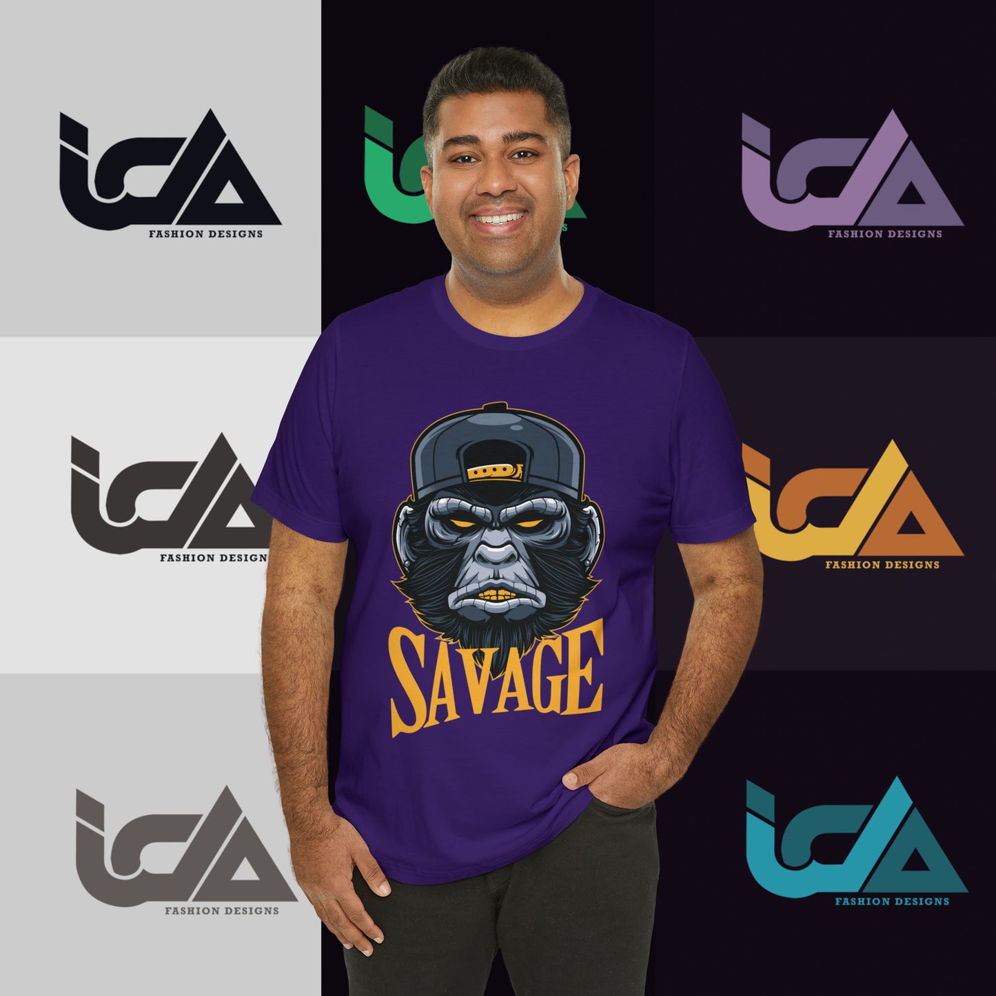 Savage Gorilla Design Classic Unisex Short Sleeve Tee