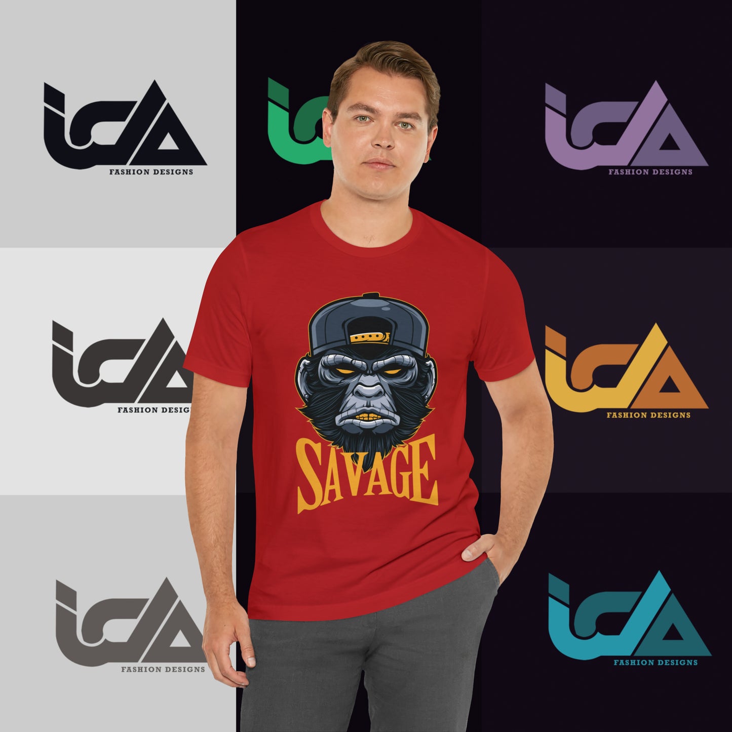 Savage Gorilla Design Classic Unisex Short Sleeve Tee