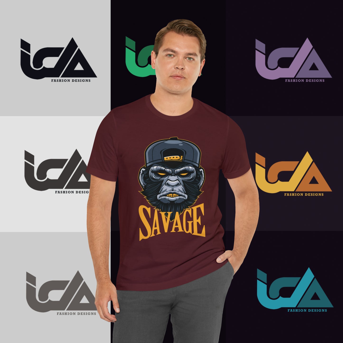 Savage Gorilla Design Classic Unisex Short Sleeve Tee