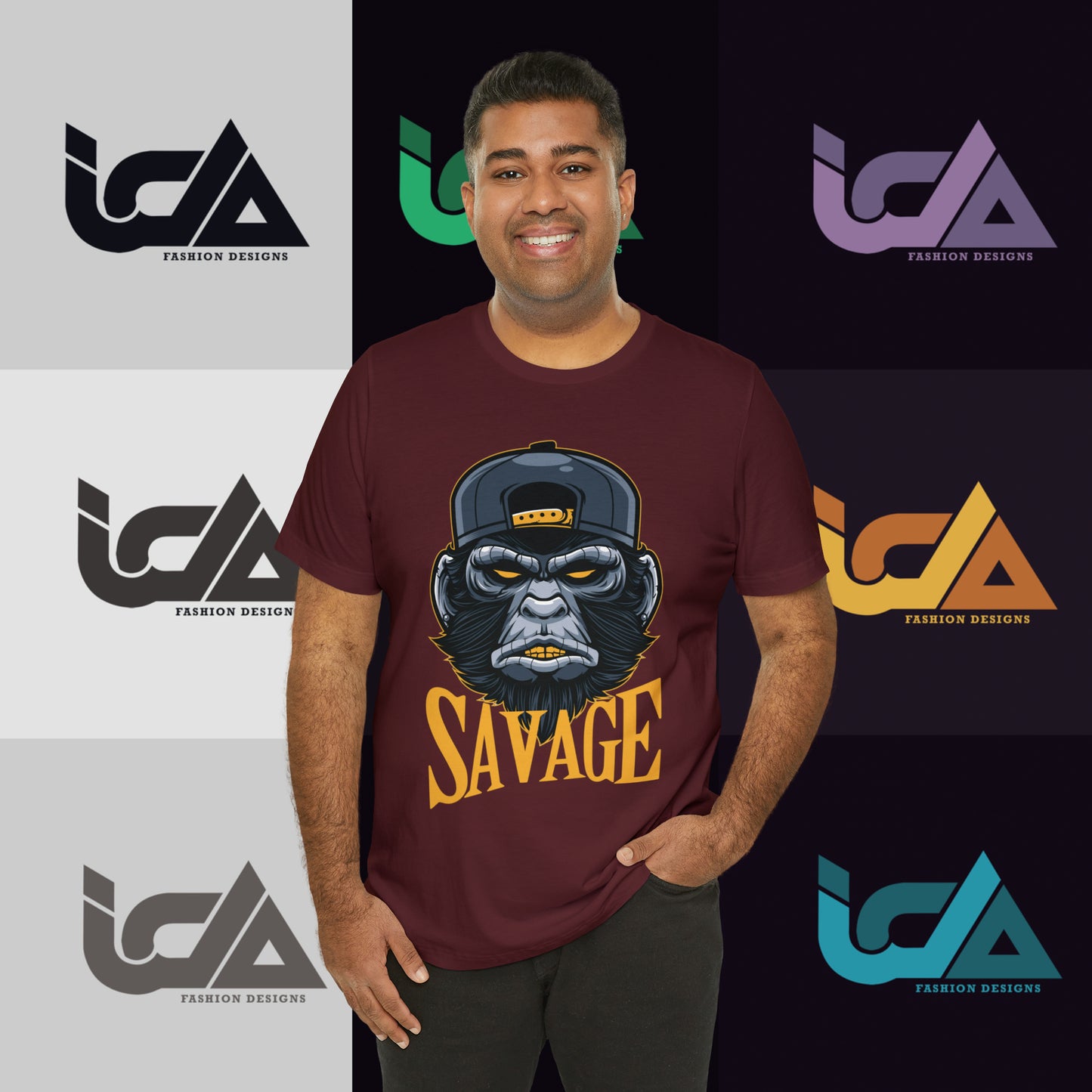 Savage Gorilla Design Classic Unisex Short Sleeve Tee