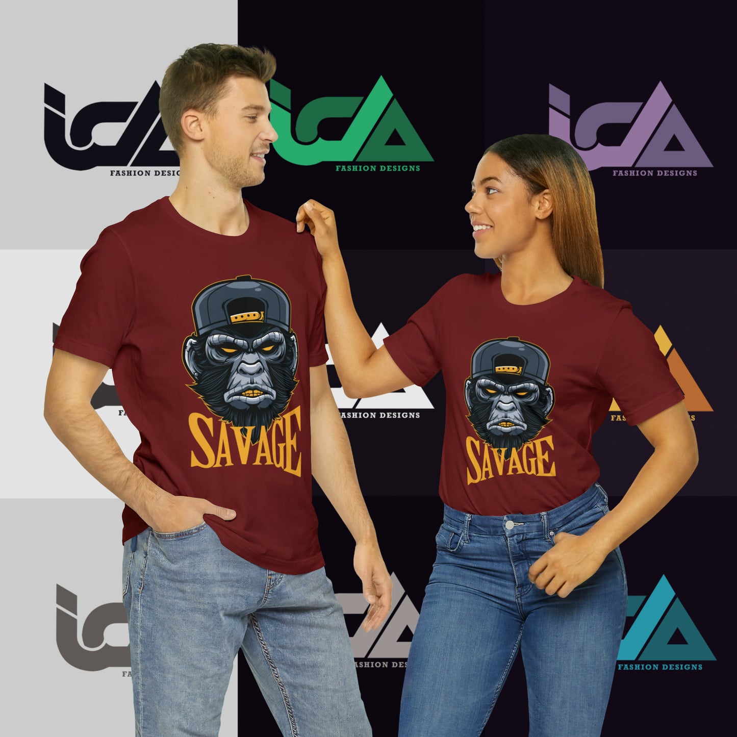 Savage Gorilla Design Classic Unisex Short Sleeve Tee
