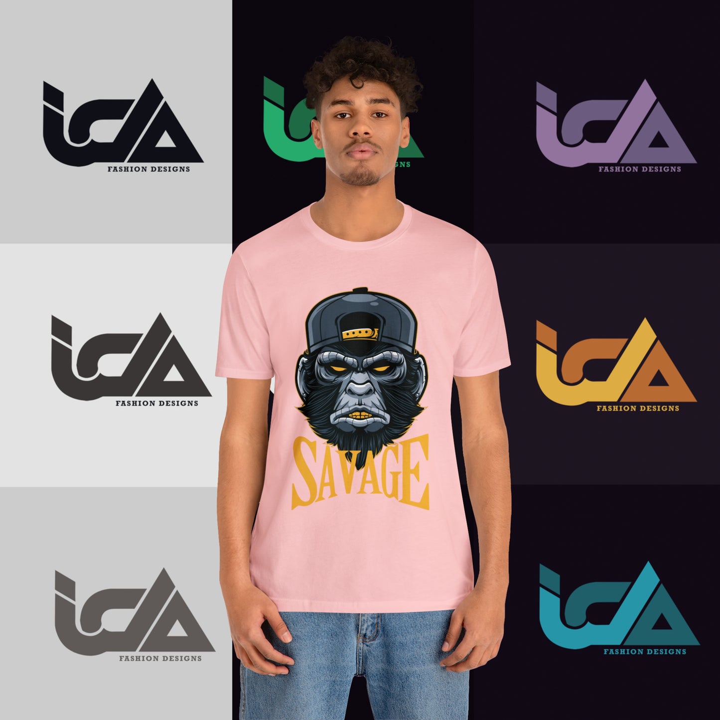 Savage Gorilla Design Classic Unisex Short Sleeve Tee