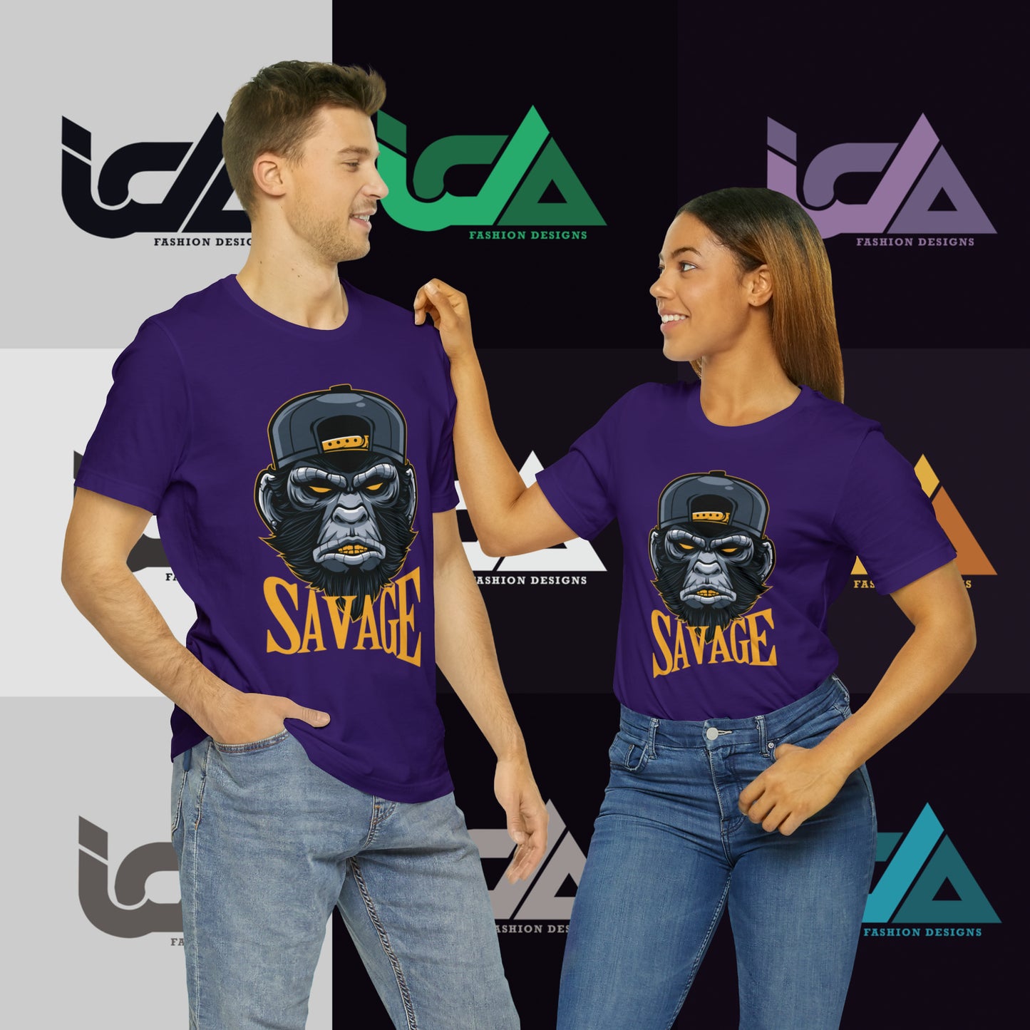 Savage Gorilla Design Classic Unisex Short Sleeve Tee