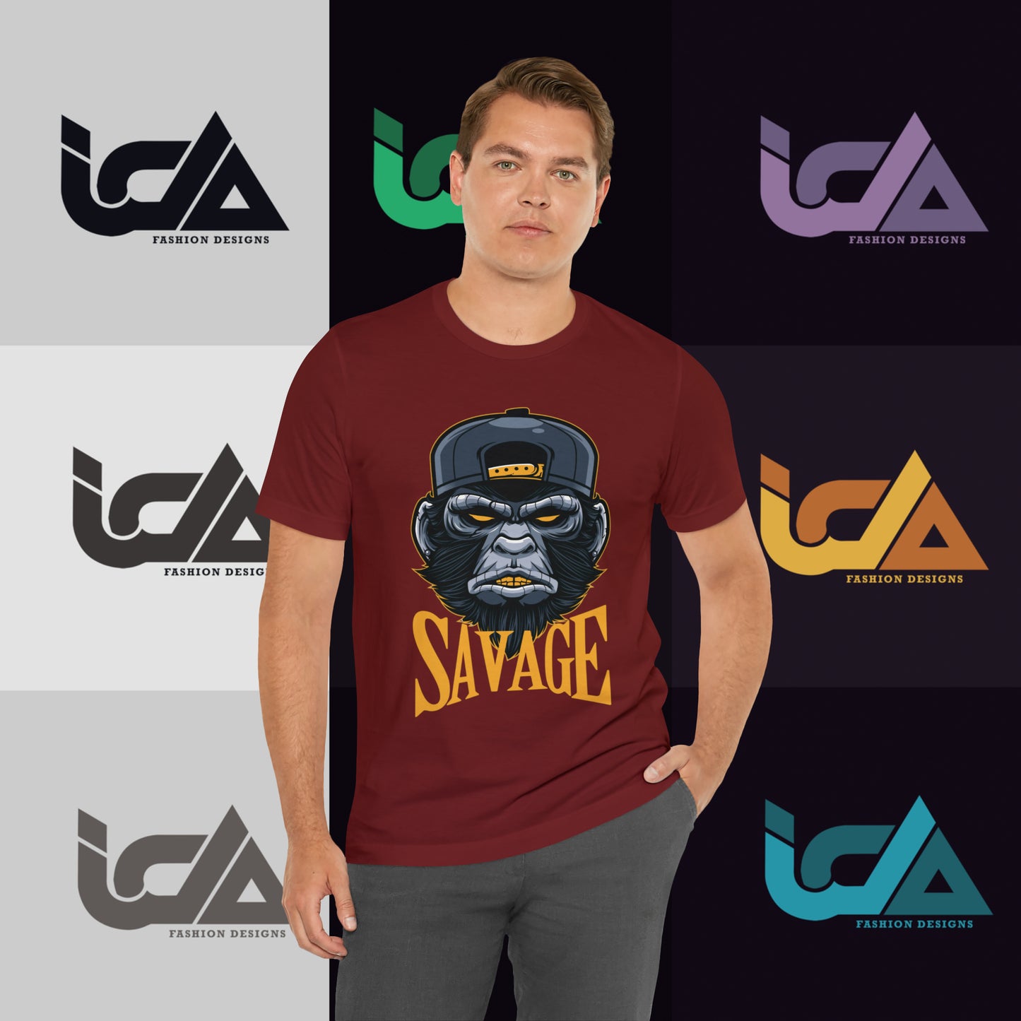 Savage Gorilla Design Classic Unisex Short Sleeve Tee