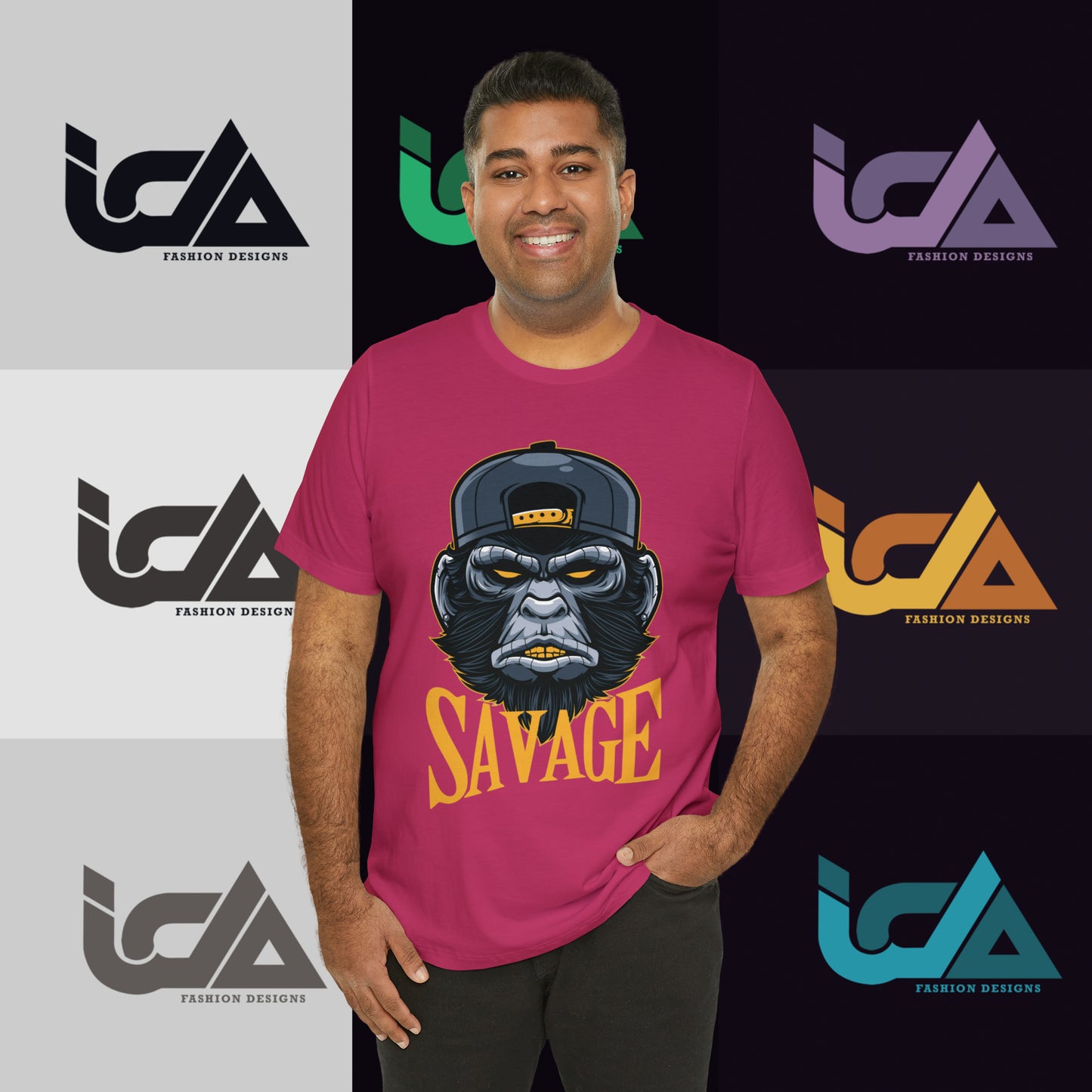 Savage Gorilla Design Classic Unisex Short Sleeve Tee