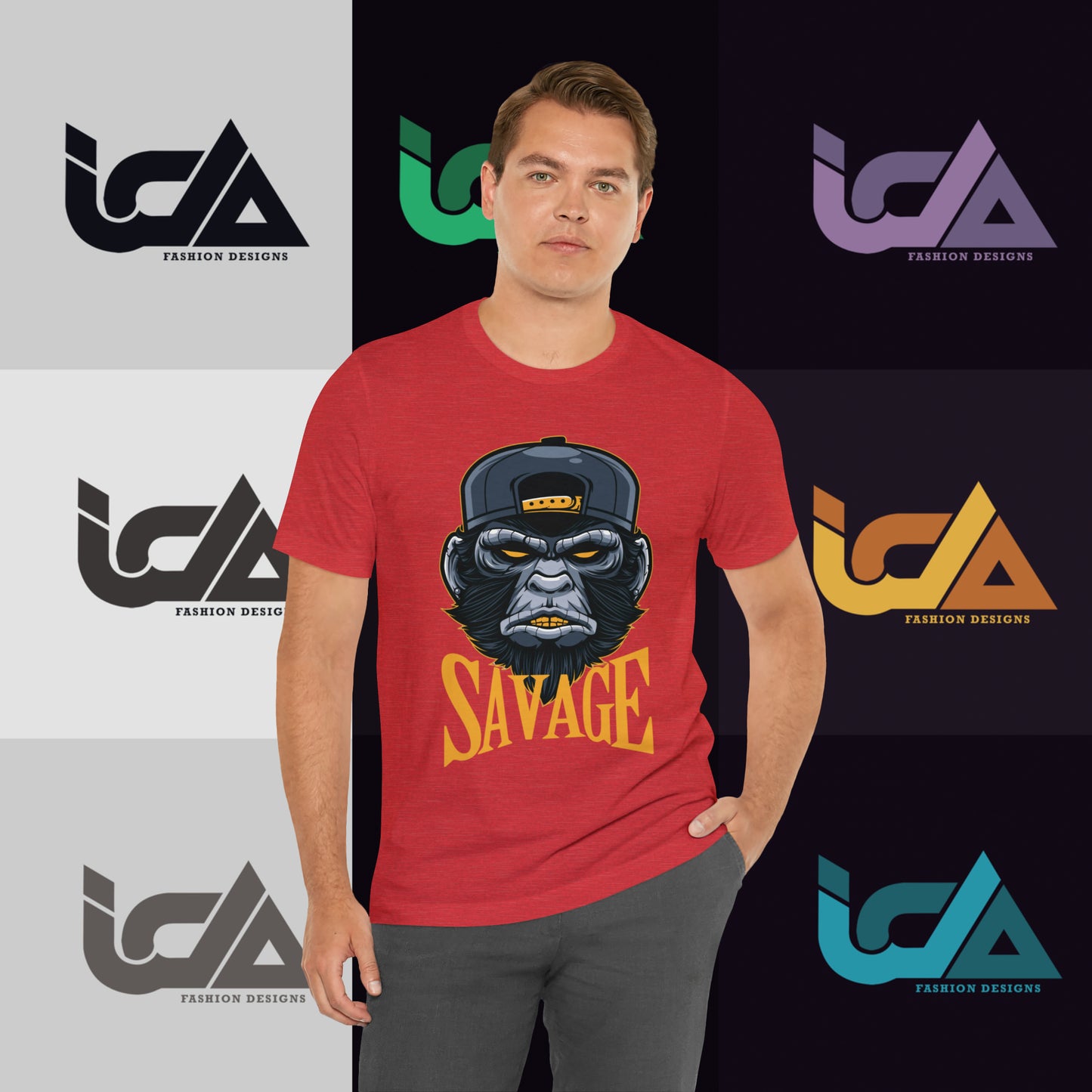 Savage Gorilla Design Classic Unisex Short Sleeve Tee