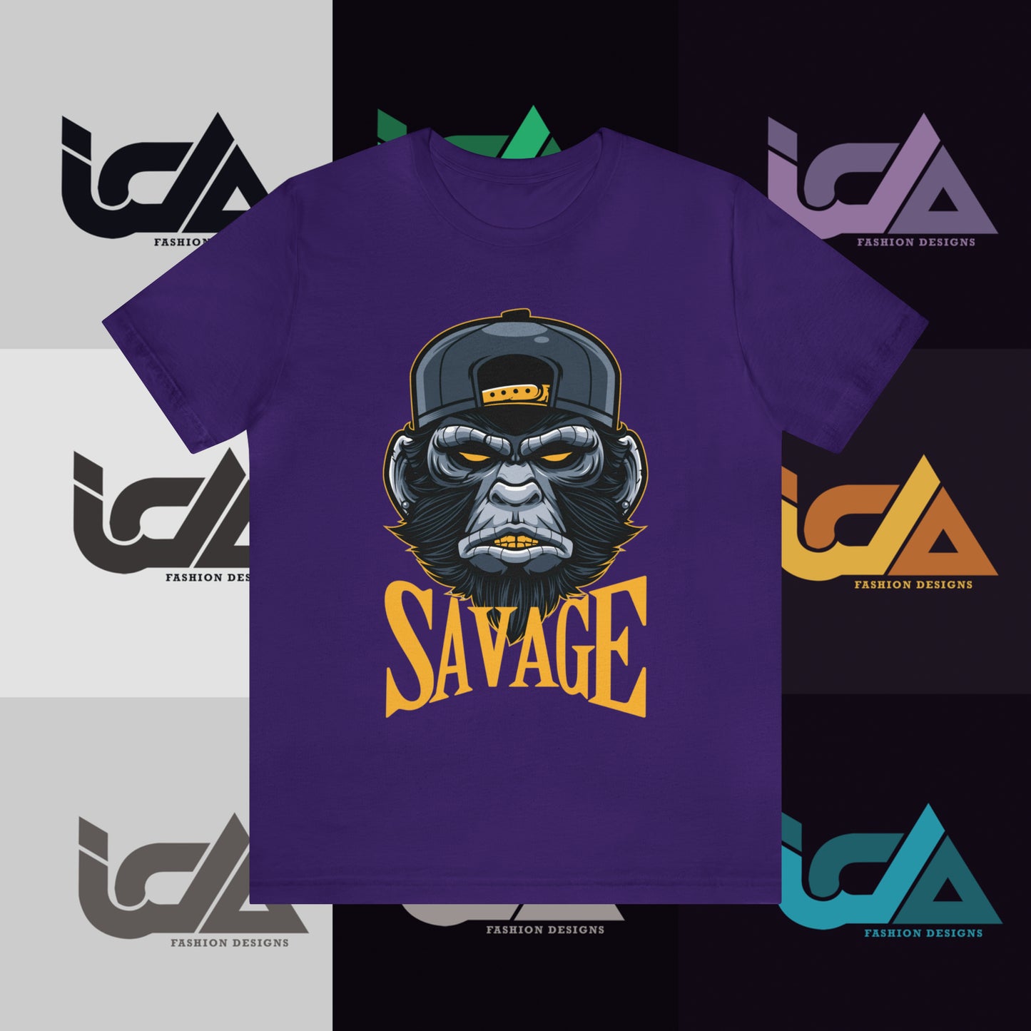 Savage Gorilla Design Classic Unisex Short Sleeve Tee