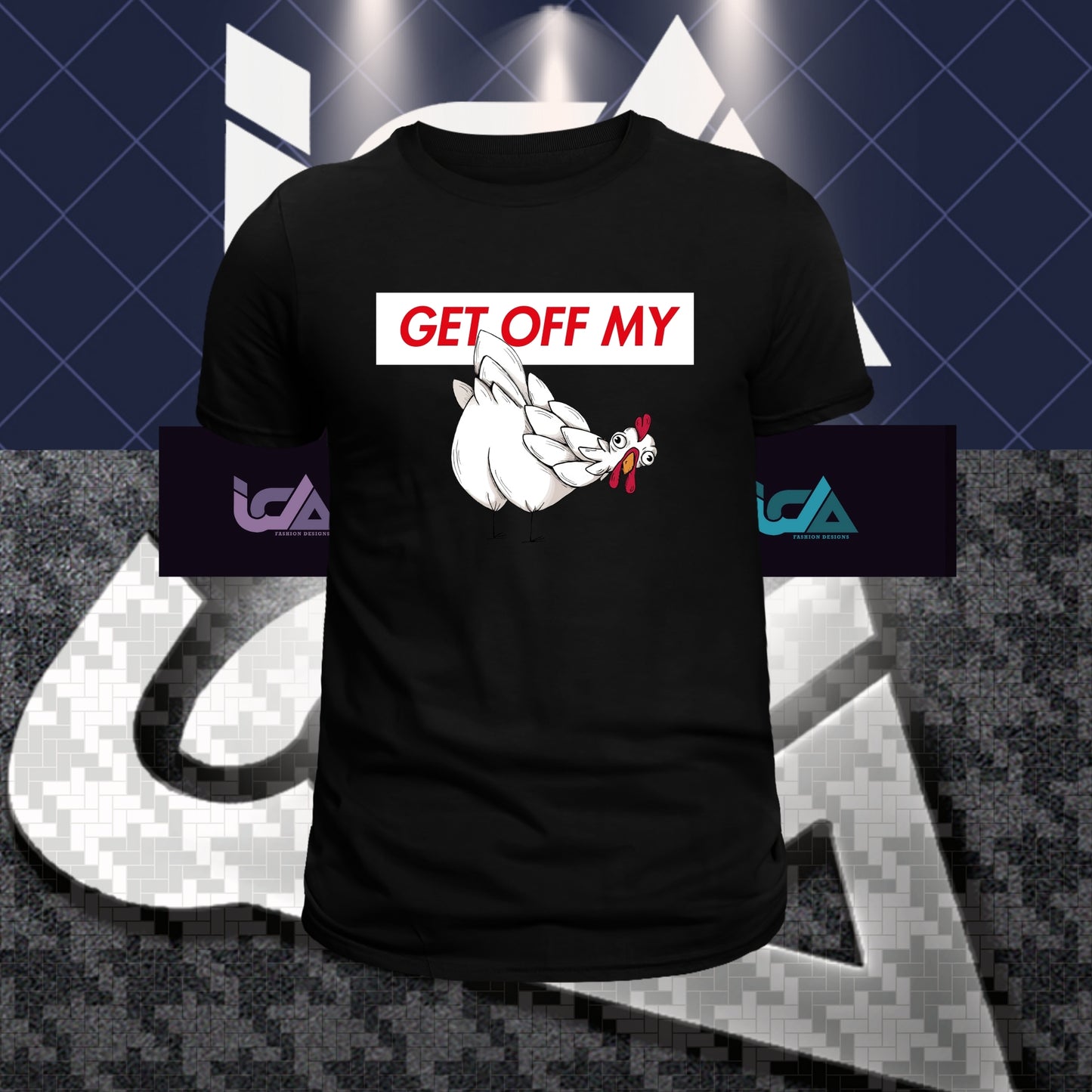 GET OFF MY ASS Premium T-Shirt ( White )