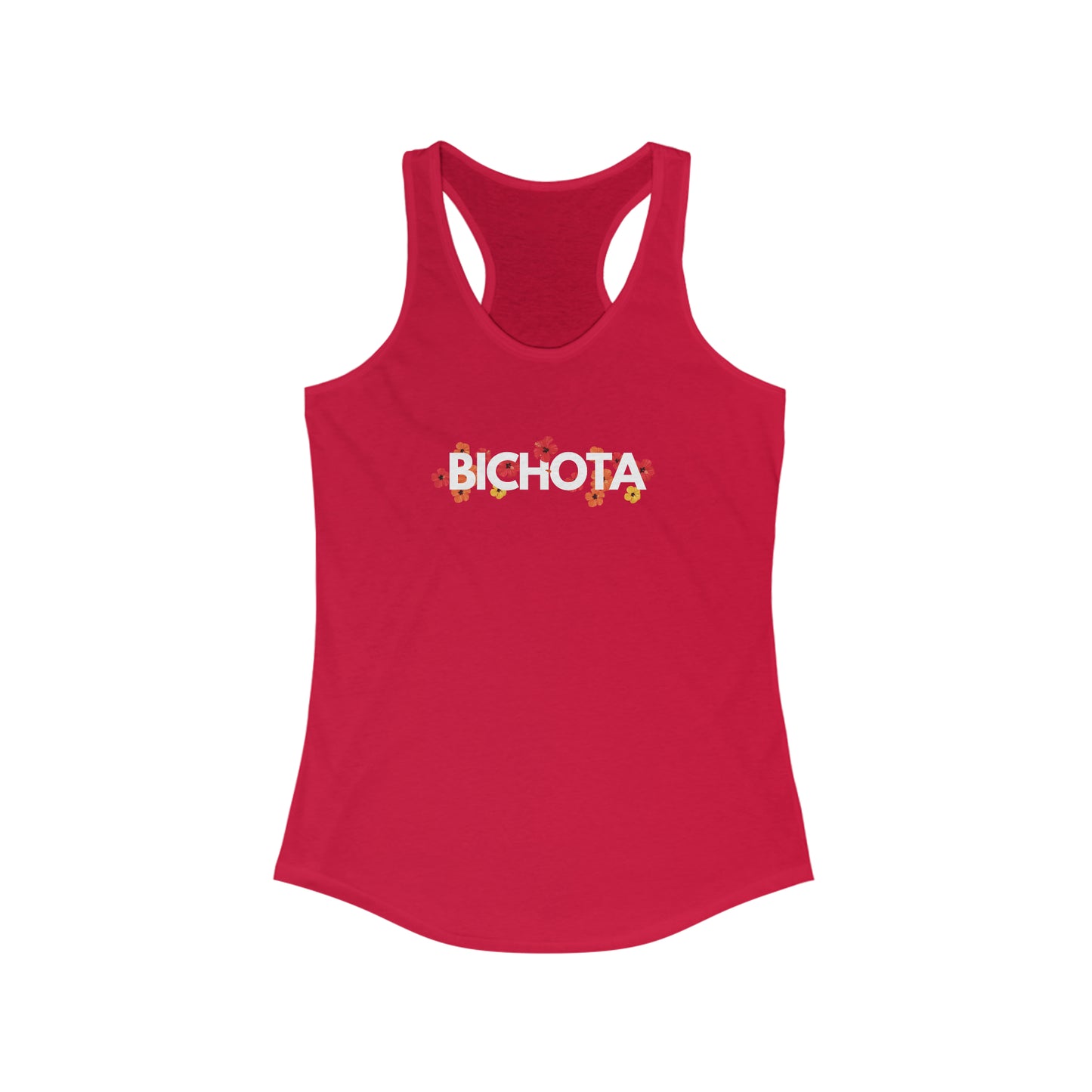 Floral White Bitchota Tank Top