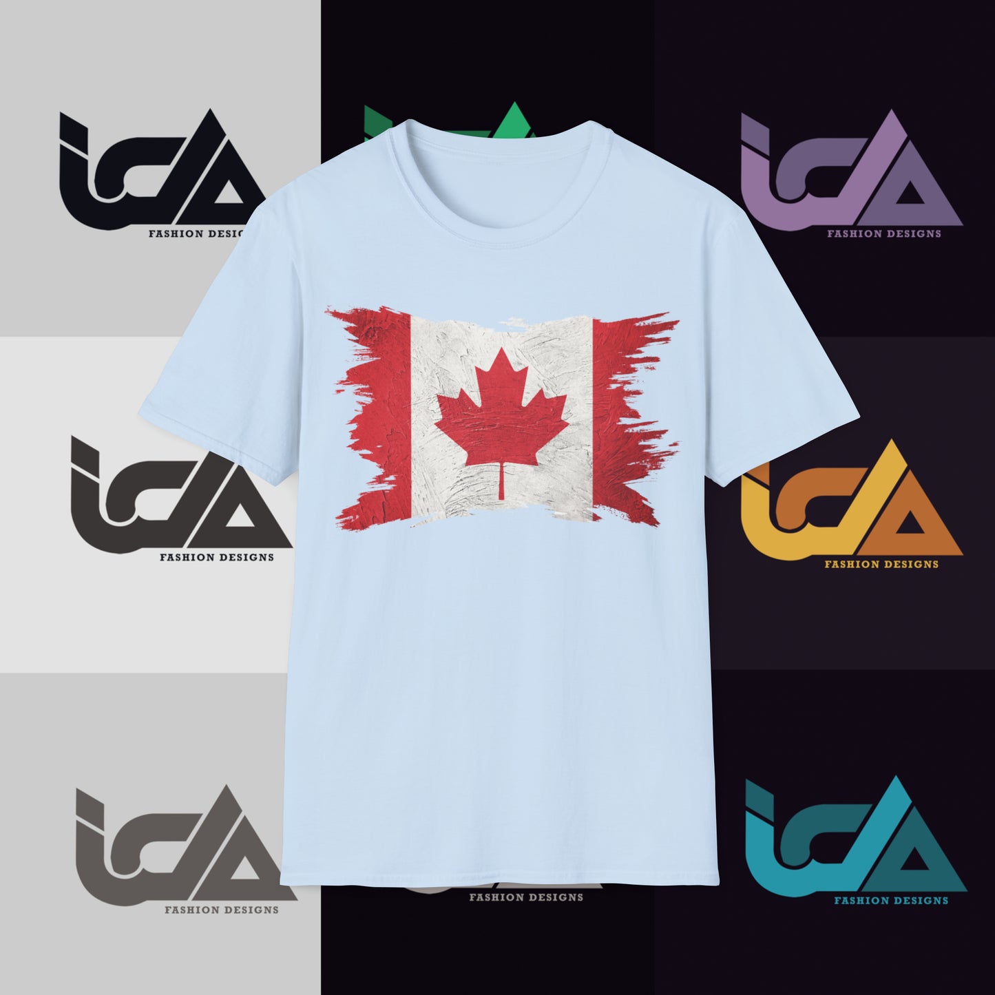 Flag of Canada Painted Style - Unisex Tee
