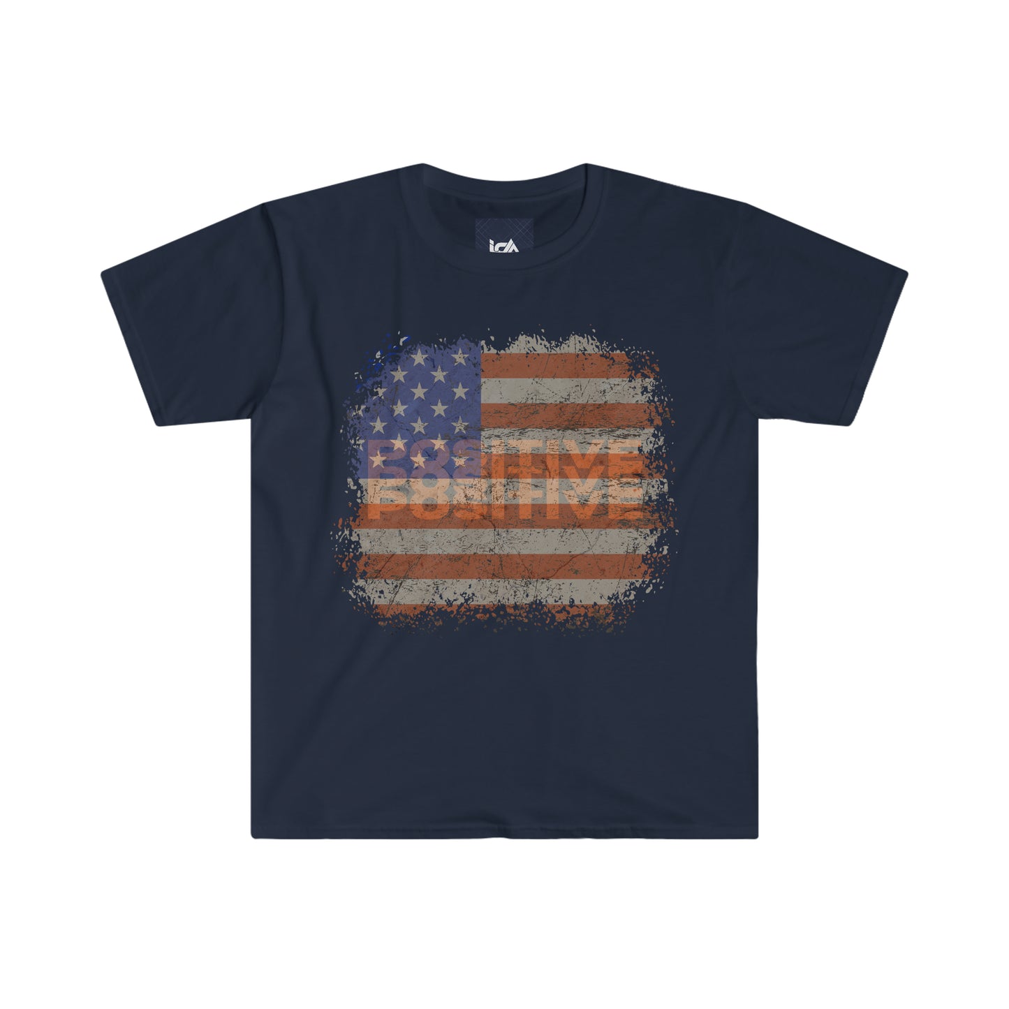 USA Flag Pride Unisex Soft-Style T-Shirt - Embrace Casual Comfort with a Positive Twist