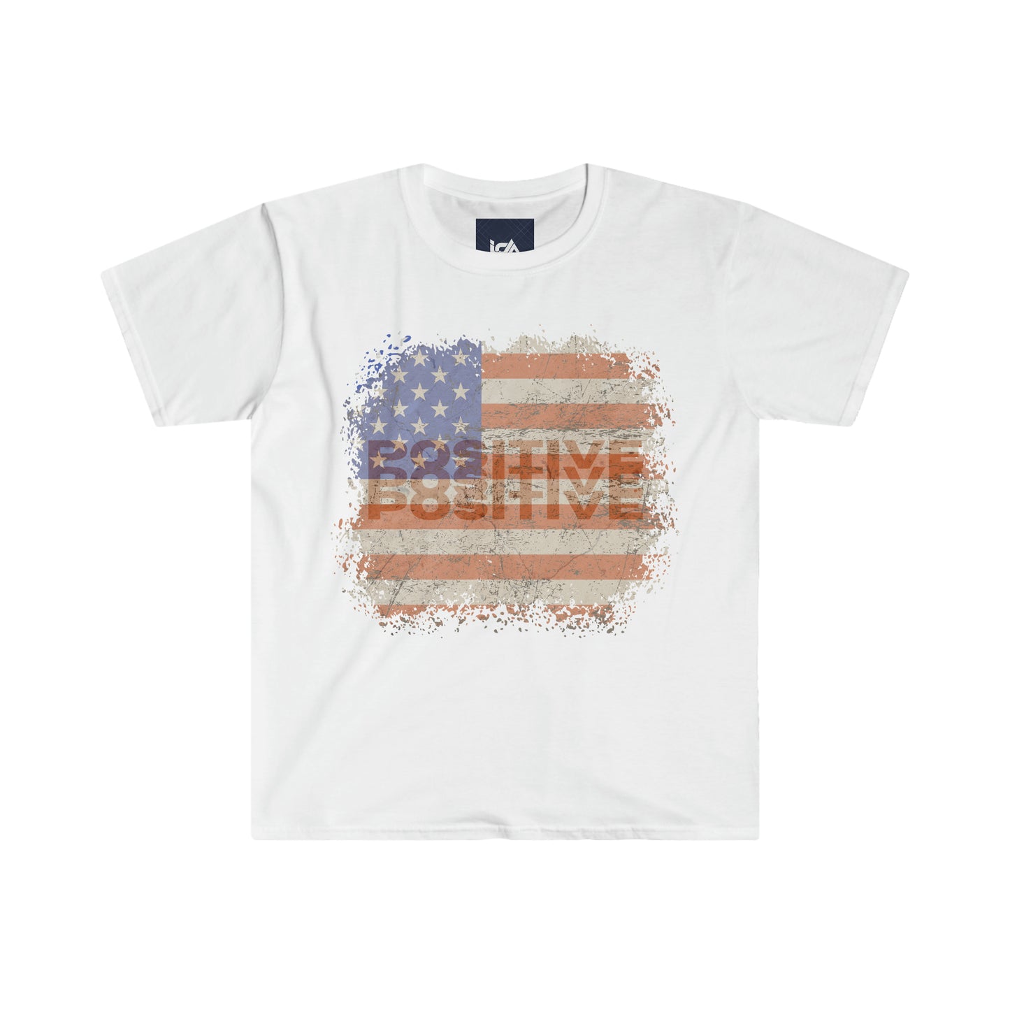 USA Flag Pride Unisex Soft-Style T-Shirt - Embrace Casual Comfort with a Positive Twist