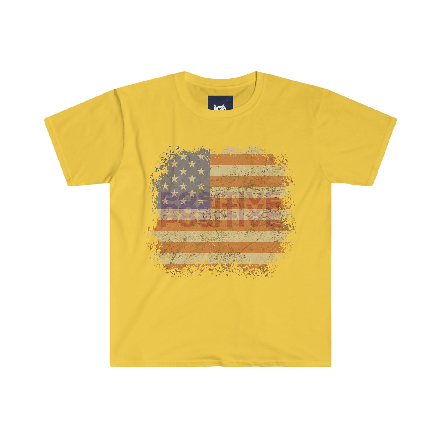 USA Flag Pride Unisex Soft-Style T-Shirt - Embrace Casual Comfort with a Positive Twist