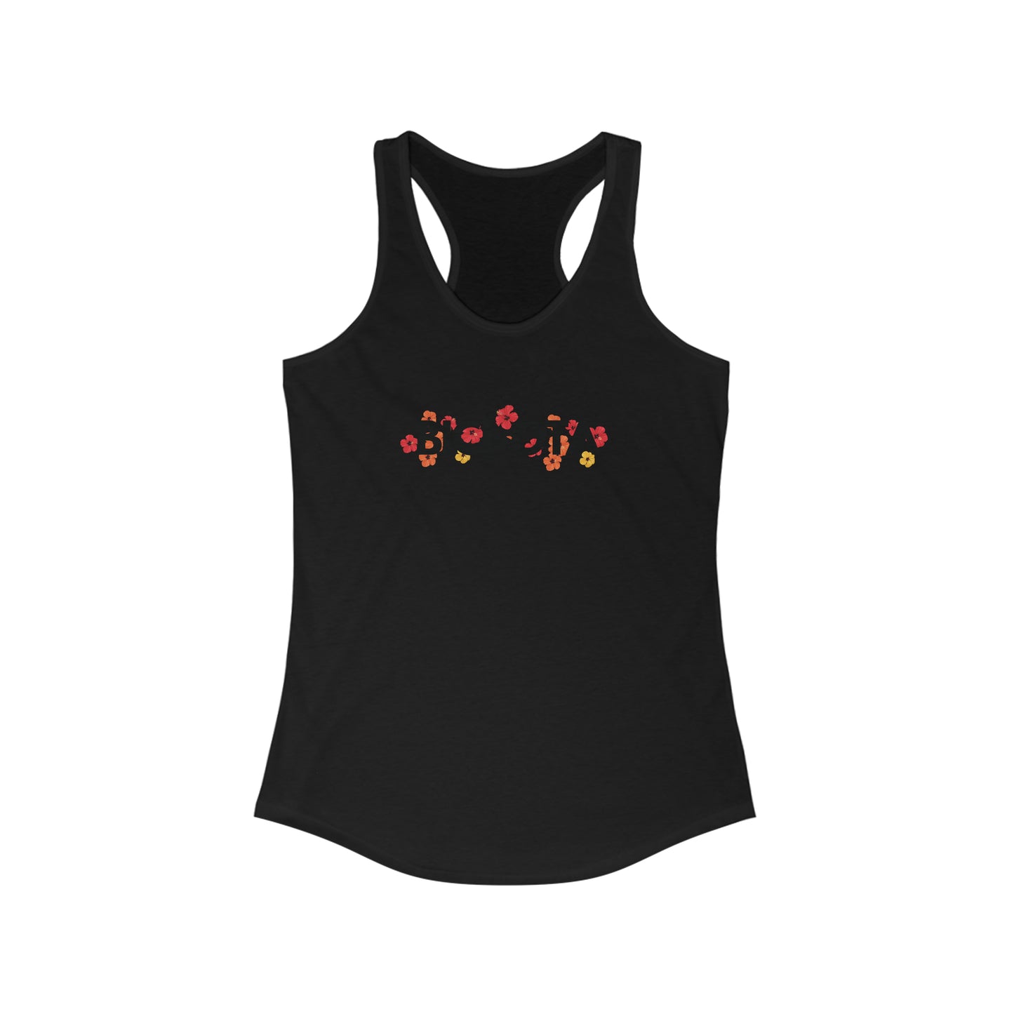 Floral Black Bitchota Tank Top