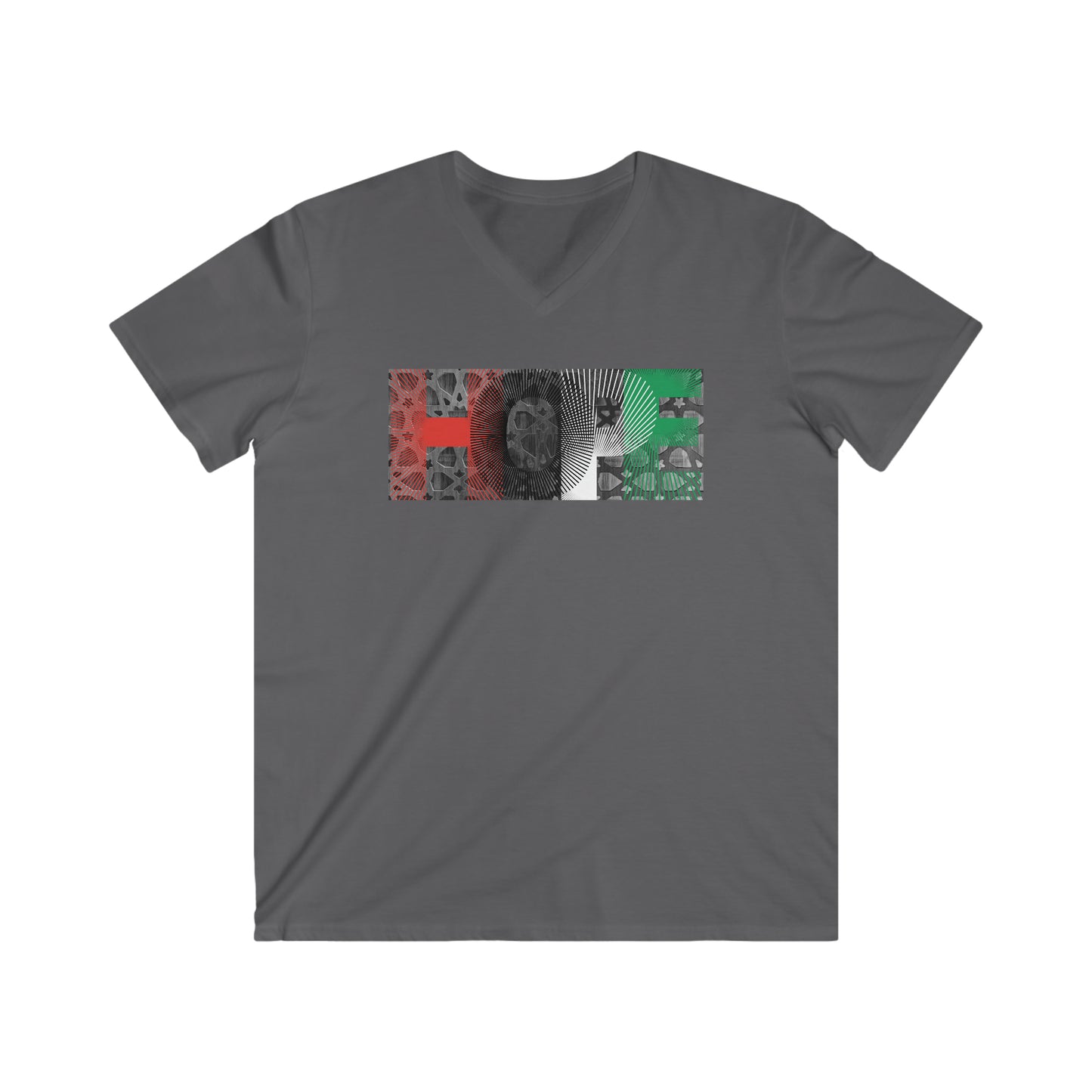 HOPE to Palestine Men's Fit V-Neck Tee