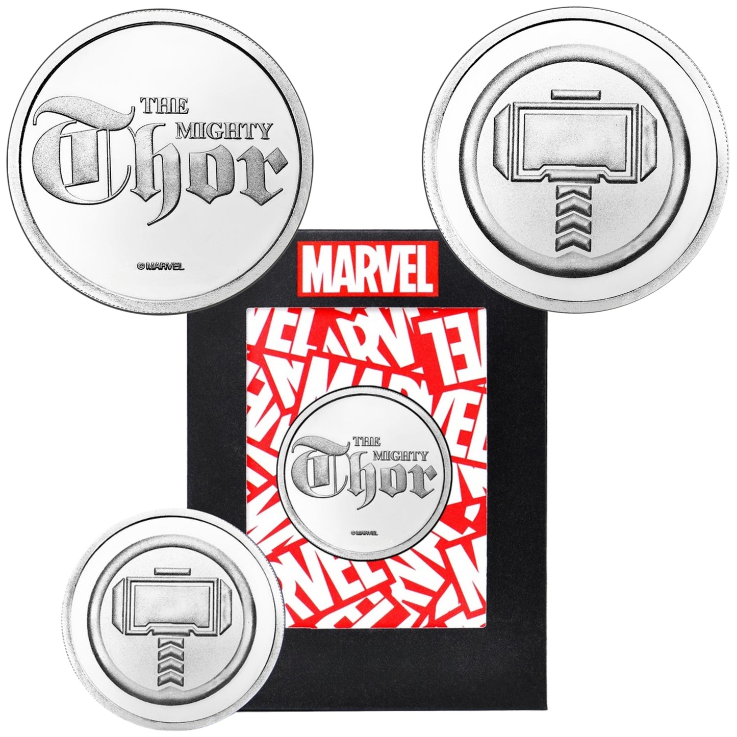# 999.9 Pure Round Silver Marvel Superheroes Coin ( BU )