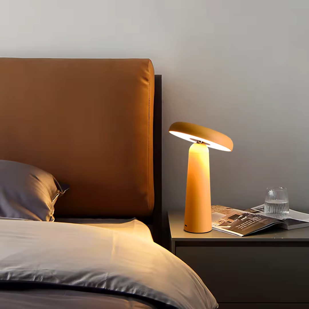 Mushroom Touch Control Portable Table Lamp - Modern, Dimmable, & Convenient
