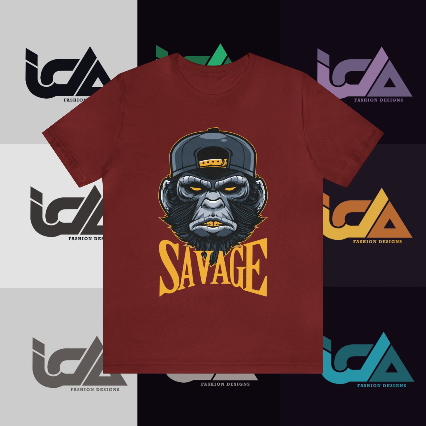 Savage Gorilla Design Classic Unisex Short Sleeve Tee