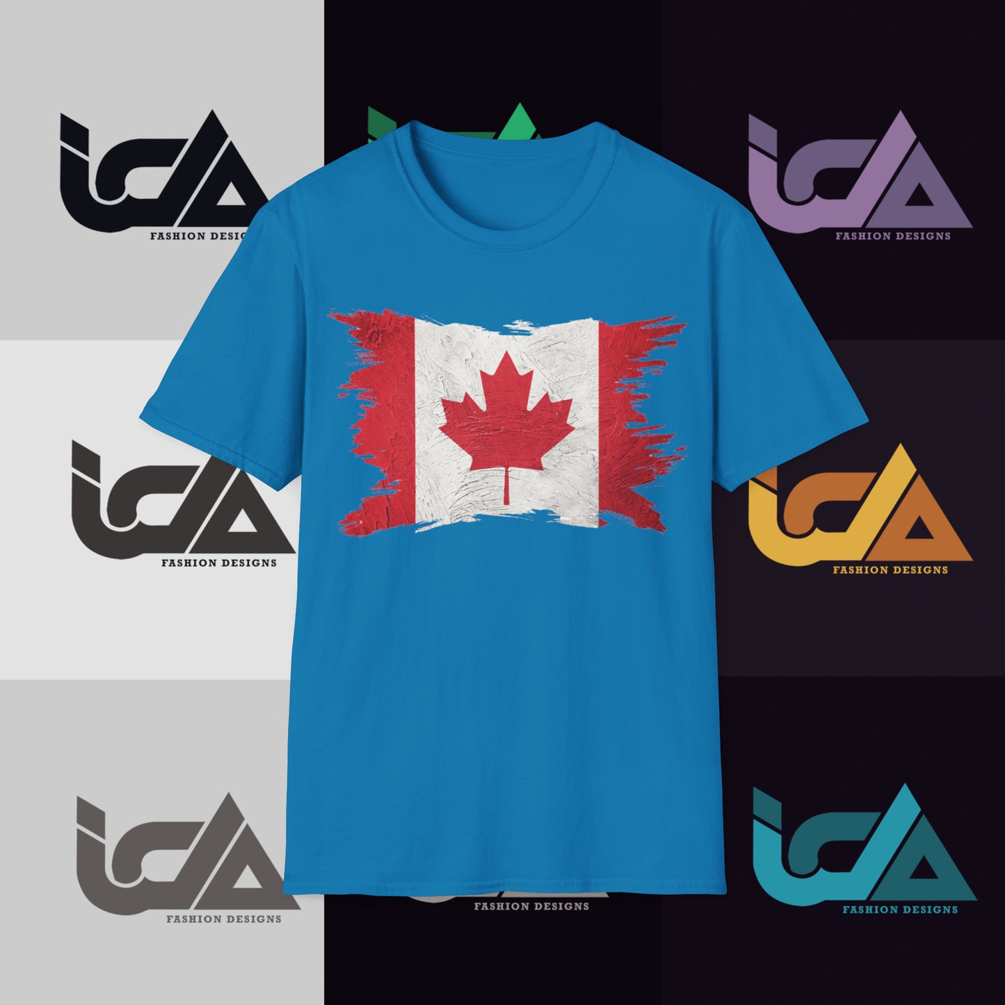 Flag of Canada Painted Style - Unisex Tee
