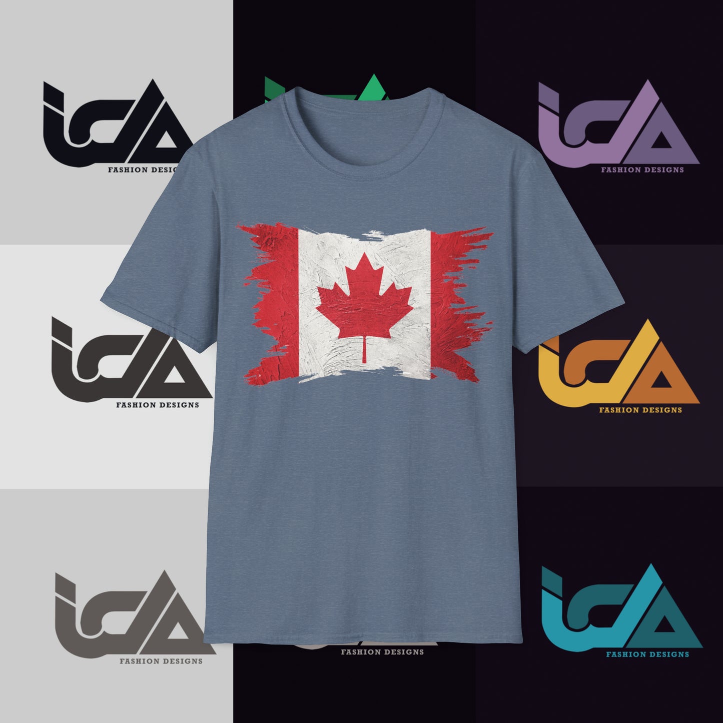 Flag of Canada Painted Style - Unisex Tee