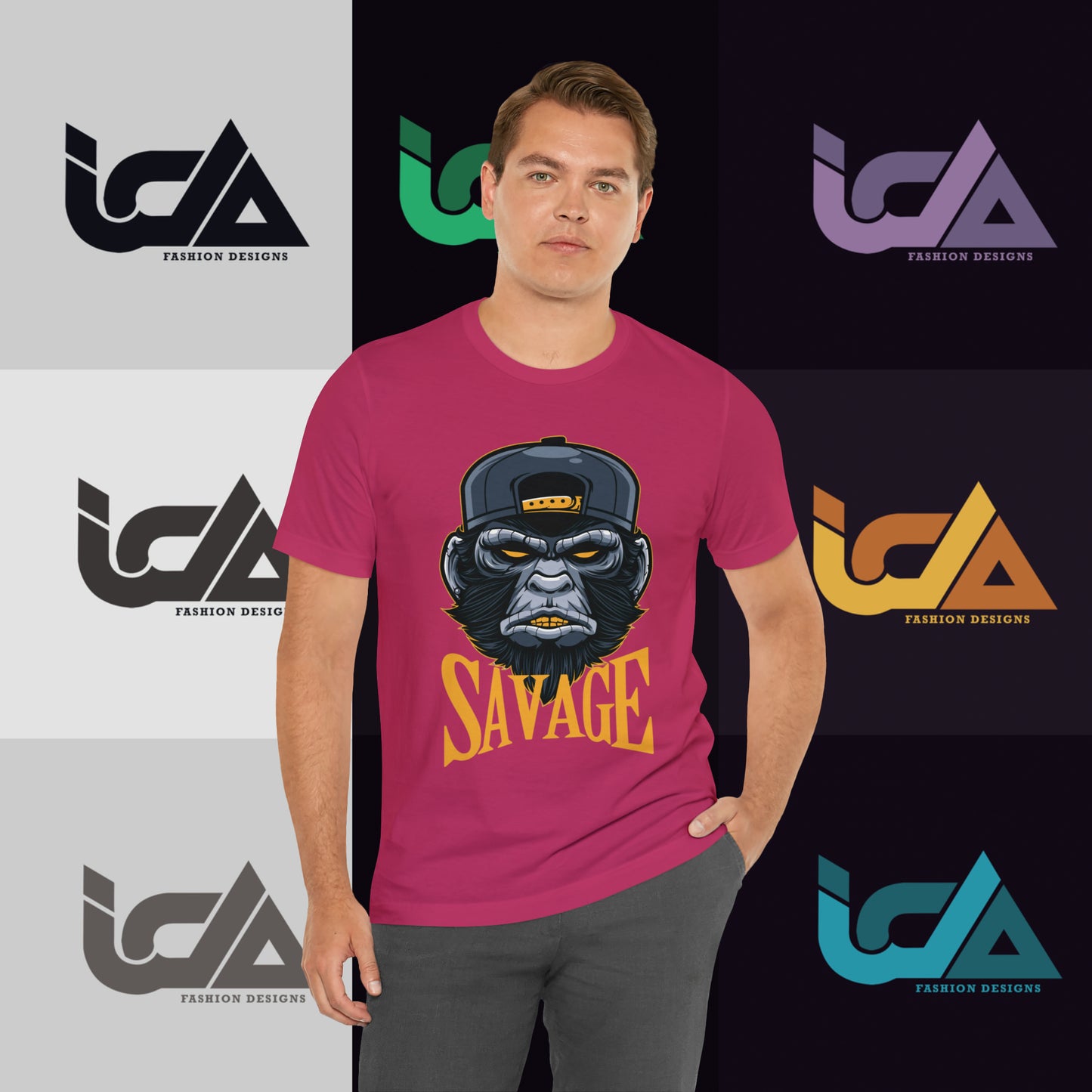 Savage Gorilla Design Classic Unisex Short Sleeve Tee