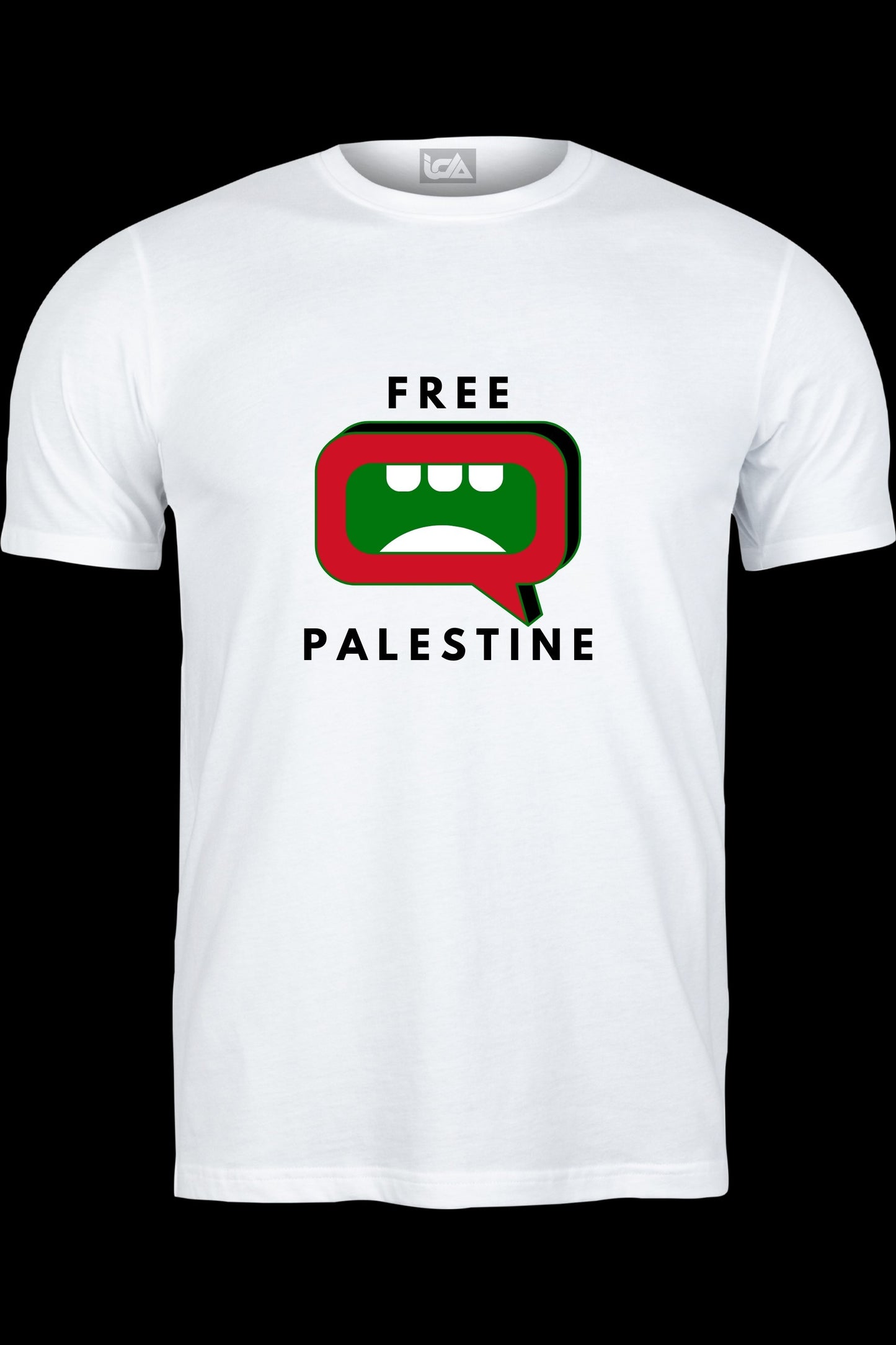 Z Free Palestine Thought Box Mouth Typography Design - Digital File for All Printing Products